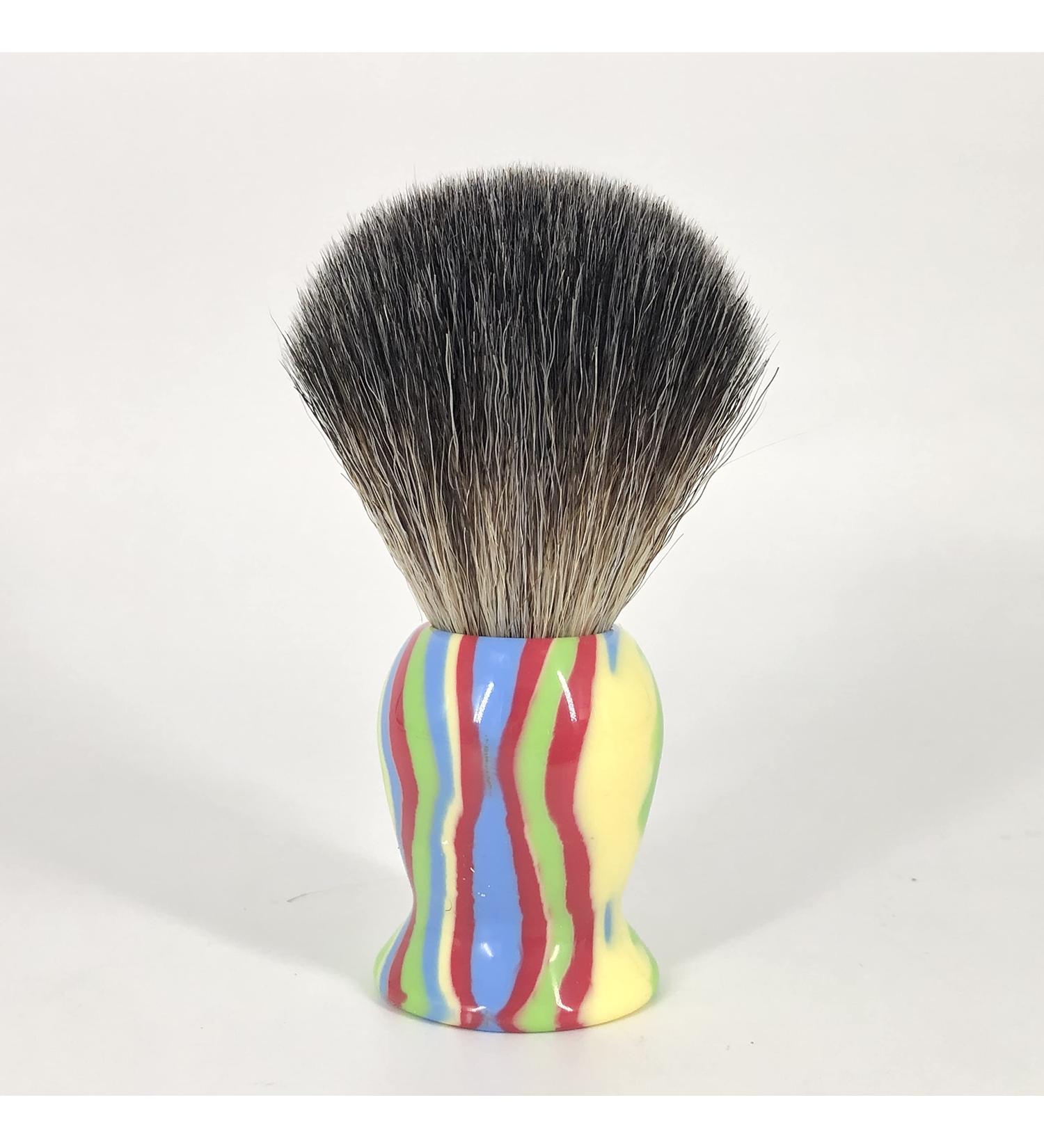 CSB 20mm Badger Hair Shaving Brush with Colorful Resin Handle - Shaving Brushes for Men