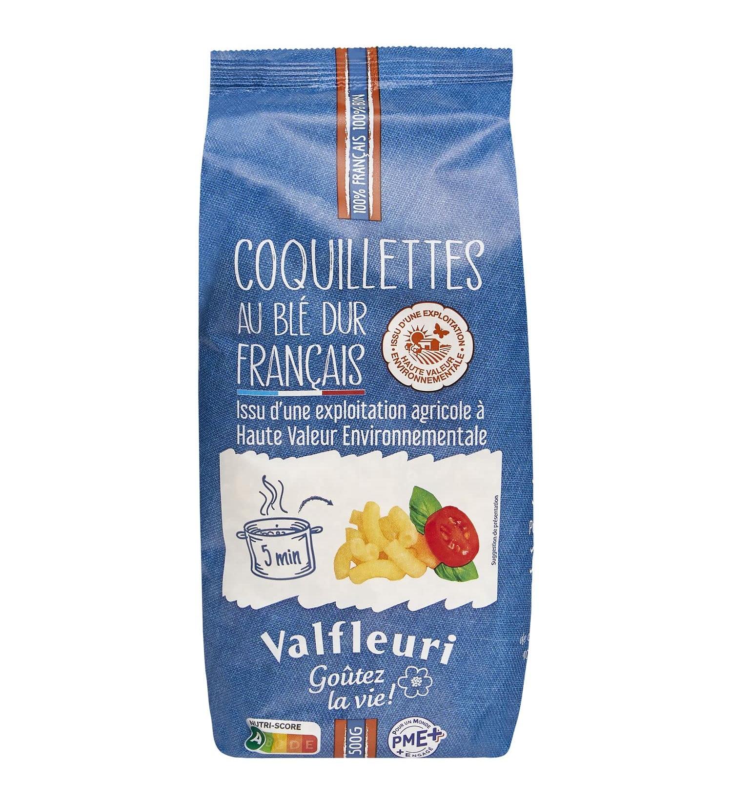 Valfleuri Pasta - HVE Range "Coquillette" - 500g Bag