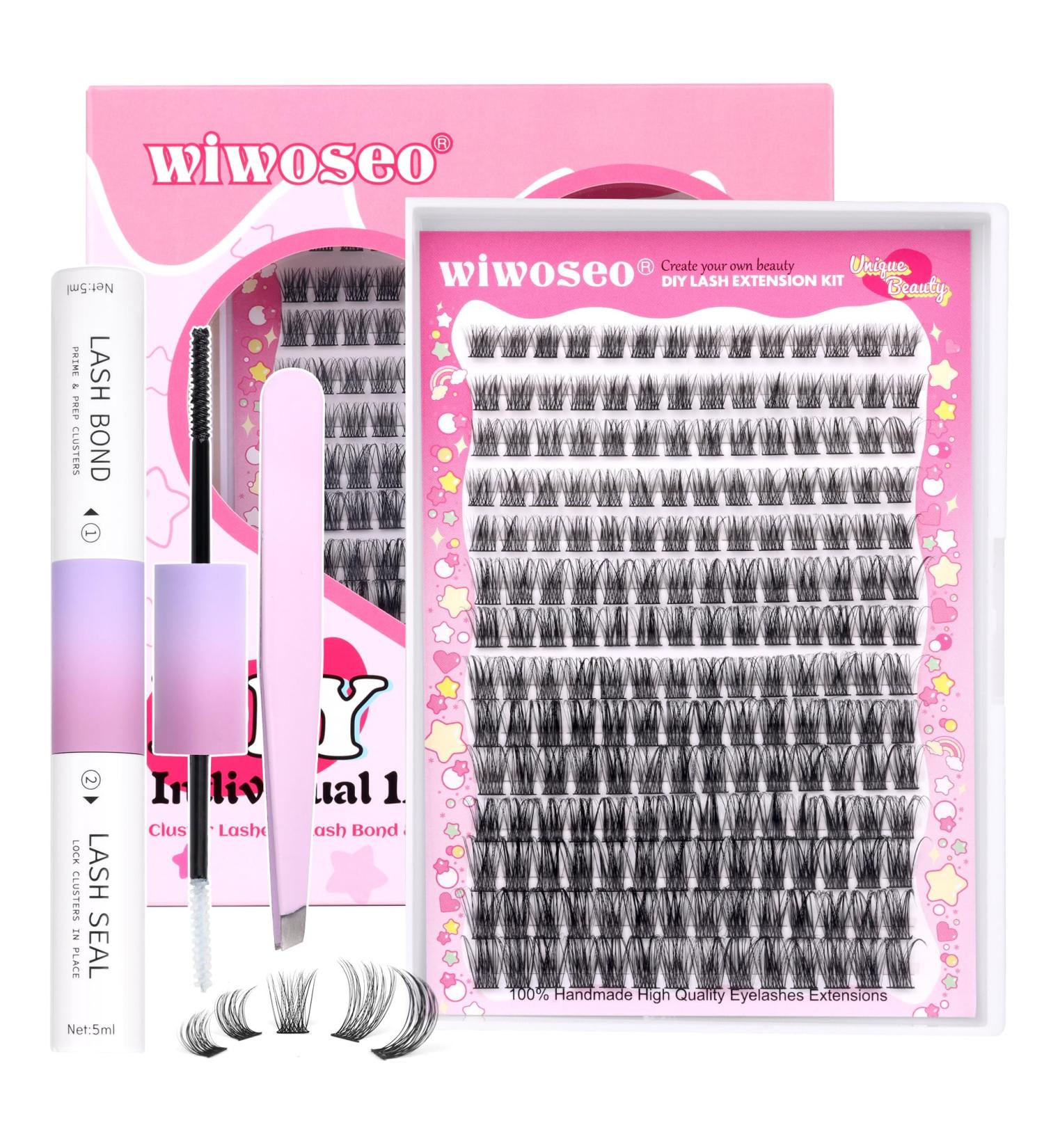 DIY Wispy Cluster Lashes Kit - Individual Lashes for Natural Look - Self Application at Home - C-Cluster Lashes Kit 8-16MM - Buy Online on GoSupps.com