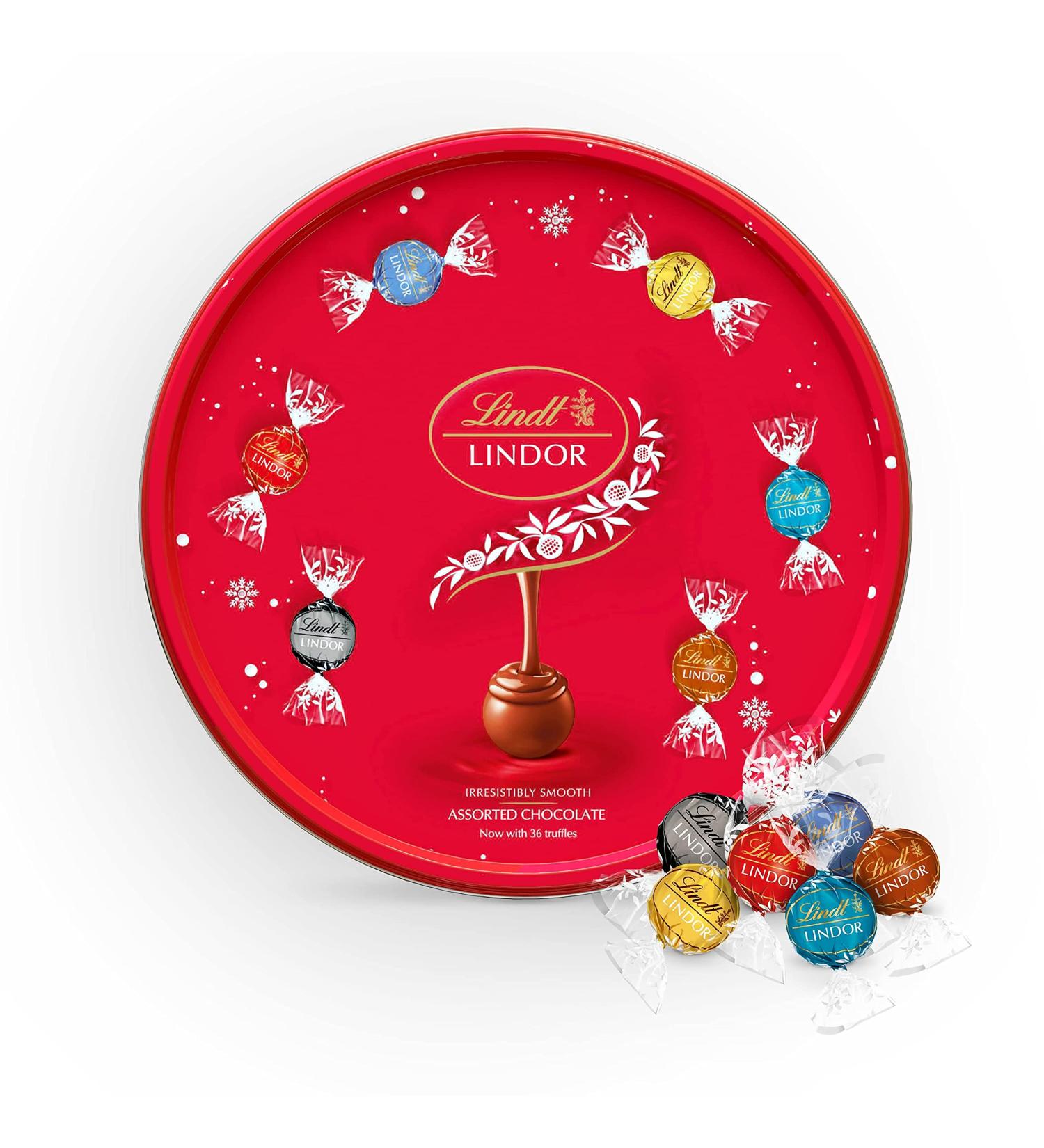 Lindt Lindor Box of 32 assorted chocolate balls 400 g - Buy Online on GoSupps.com