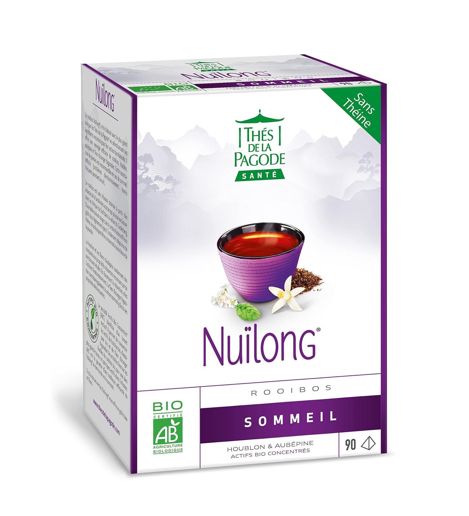  THES DE LA PAGODE Pagoda Teas - Rooibos Nu long - 90 sachets - Pagoda shaped for better diffusion - helps to regain sleep - Buy Online on GoSupps.com