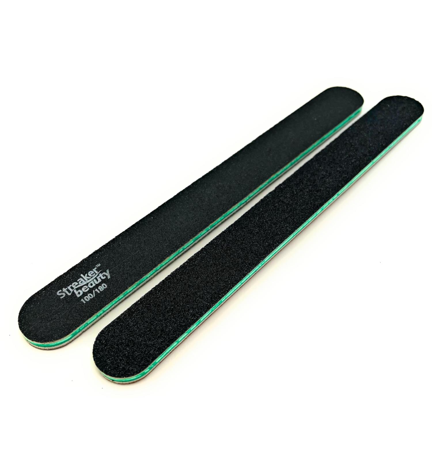 100/180 Grit Straight File | 18 Pack | Professional Double Sided 100/180 Grit Straight 18