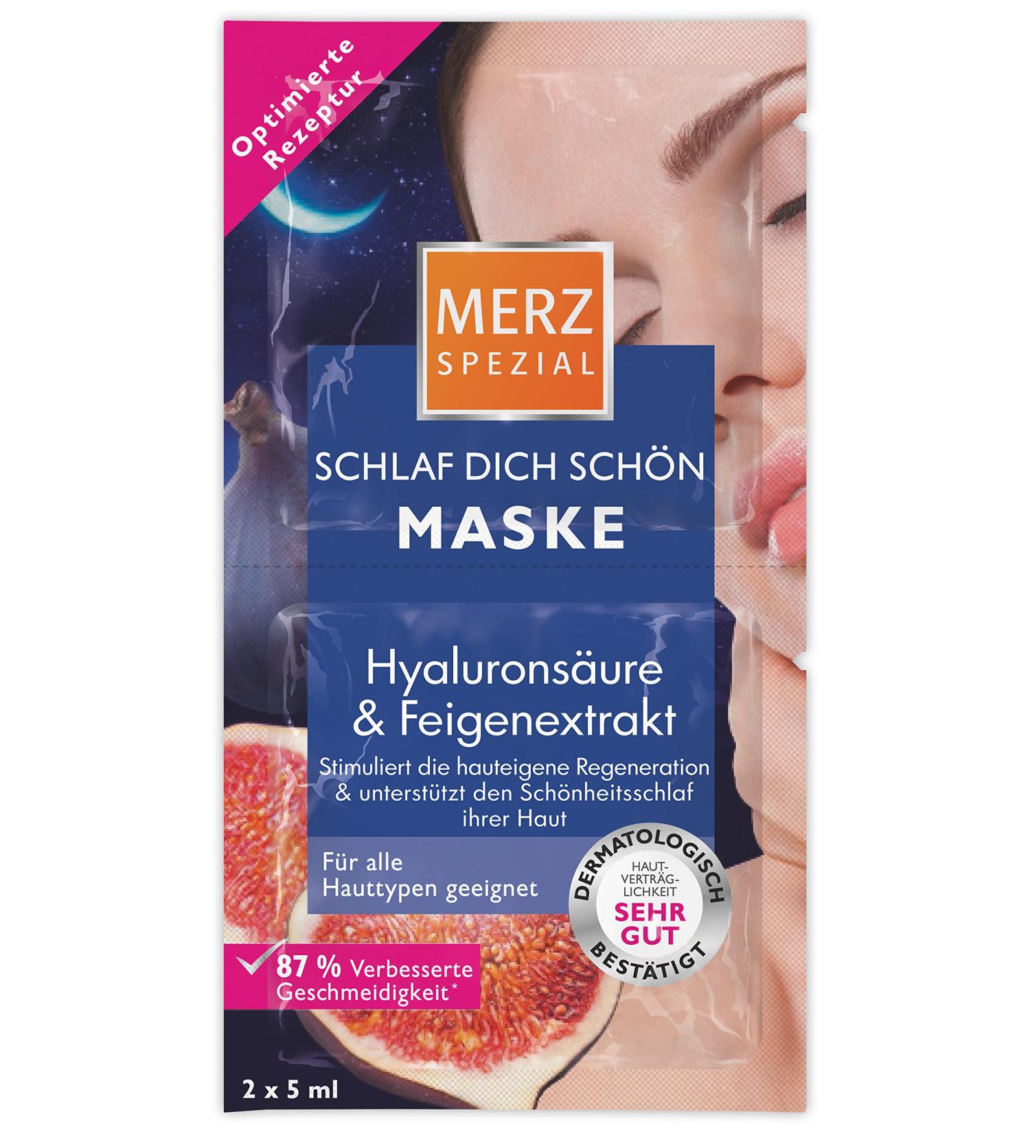  Merz Spezial Merz Spezial SchlafDich sch n Masque - Facial mask with fig extract panthenol & hyaluronic acid - Regenerating night treatment rels facial skin - 1 x 10 ml - Buy Online on GoSupps.com