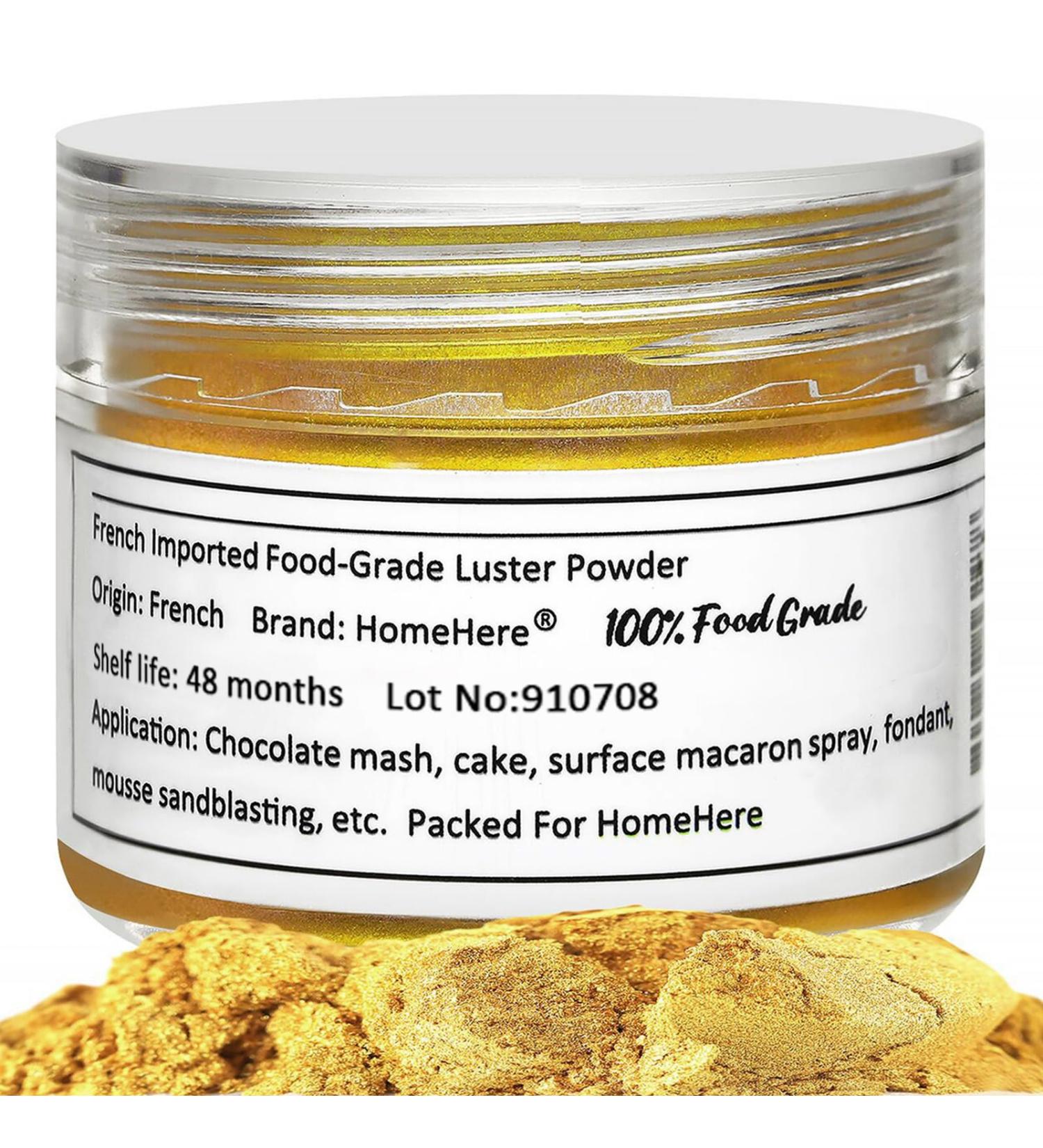 GARYOB Gold Luster Dust Edible Cake Gold Dust (7g) (Gold) - Buy Online on GoSupps.com