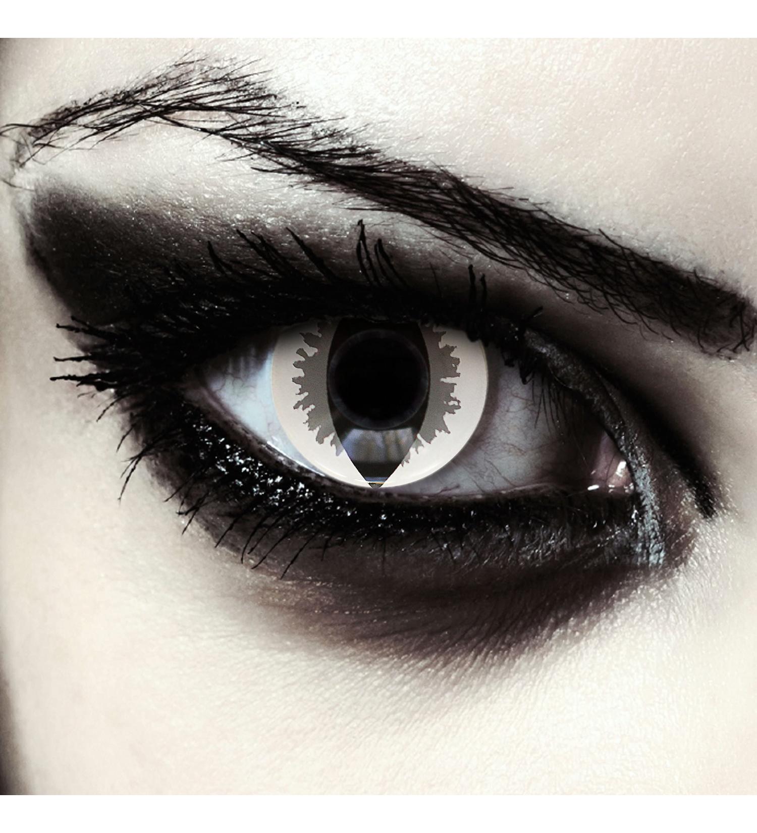 Buy Gray White Cat Eye Halloween Costume Contact Lenses - Soft Dragon Color Lenses (1 Pair) for International Shipping - Buy Online on GoSupps.com