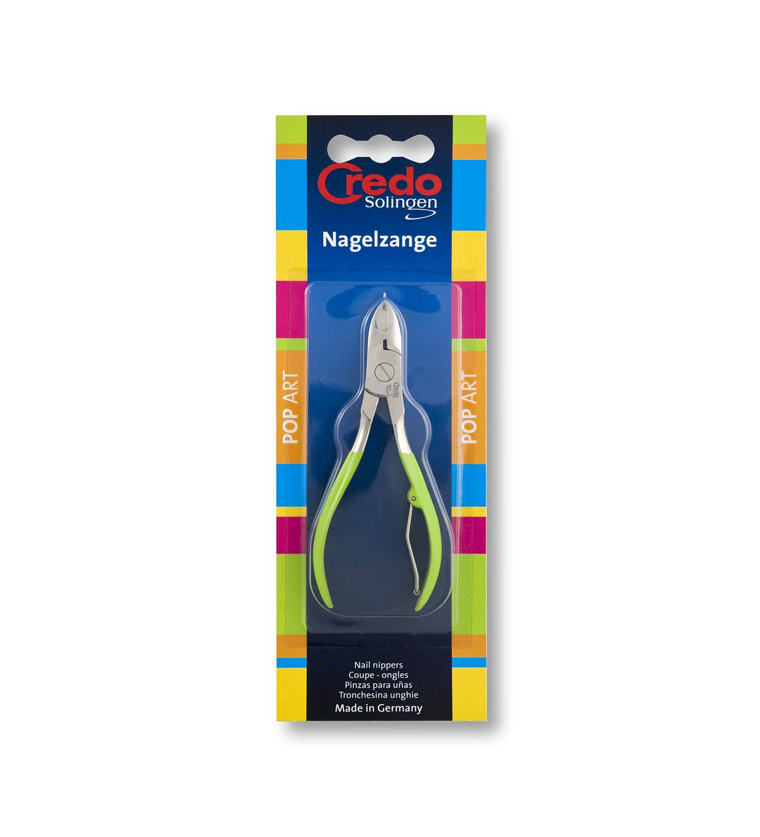 Credo Nail Clippers 12 cm Pop Art Nickel-Plated Green