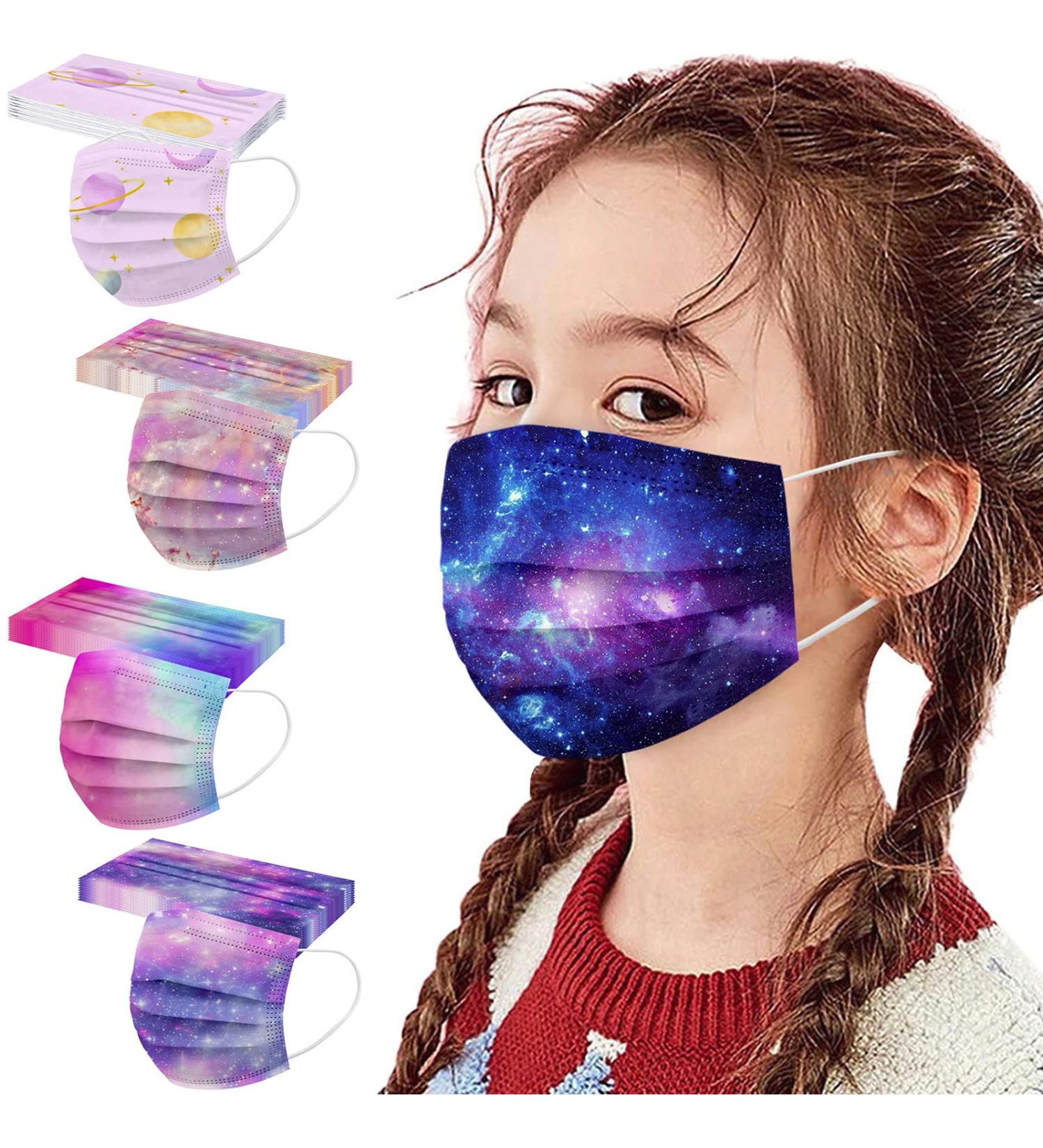 10/50 Pcs Children's Disposable Mask Cartoon Cartoon Print Mouth Scarf With Melt Blown Face_Mask Kids Mouth Nose Protection 50pcs-k Kids - Buy Online on GoSupps.com