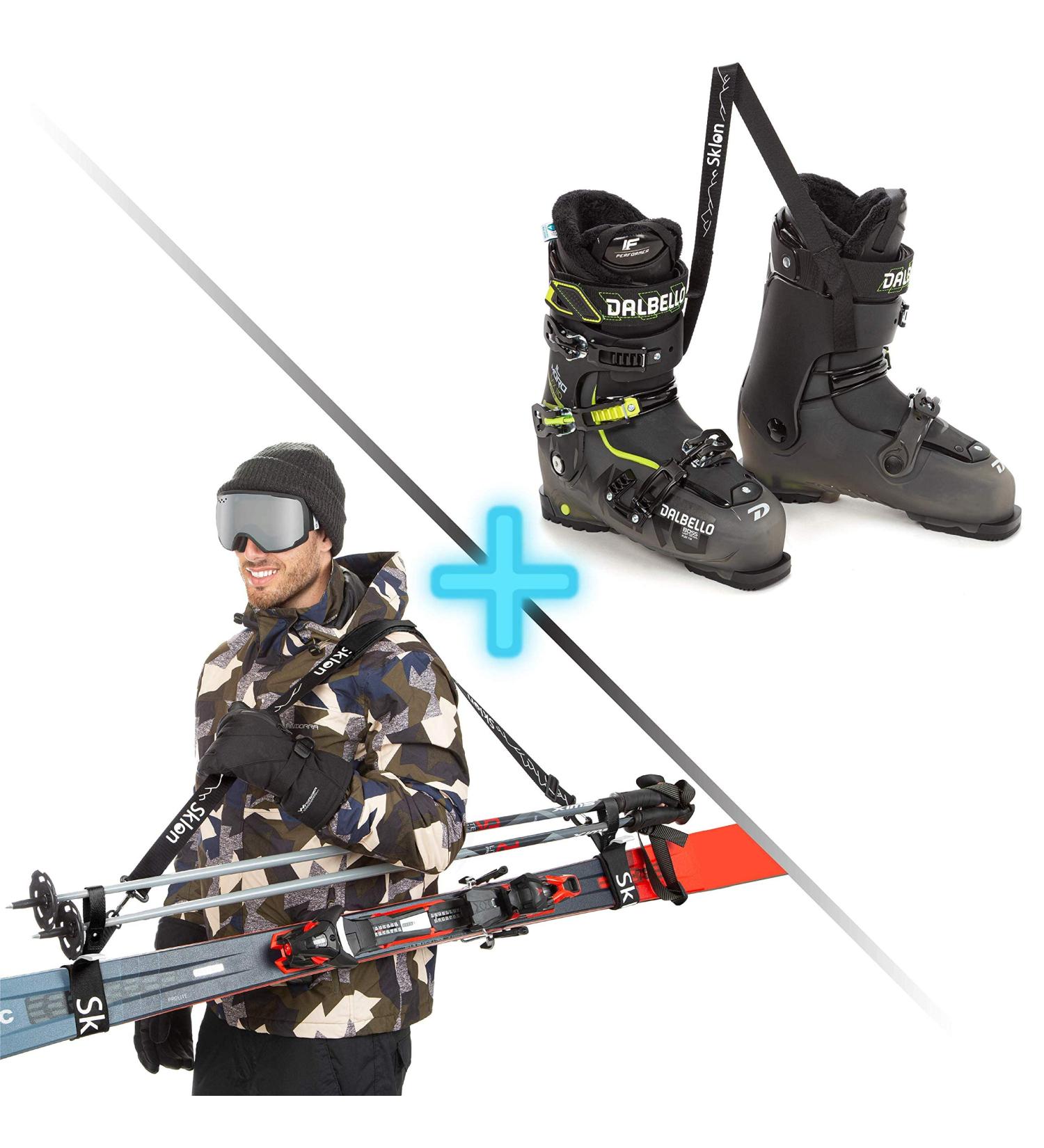 Sklon Ski Strap and Pole Carrier with Boot Strap | Effortlessly Transport Your Ski Gear Anywhere - Buy Online on GoSupps.com