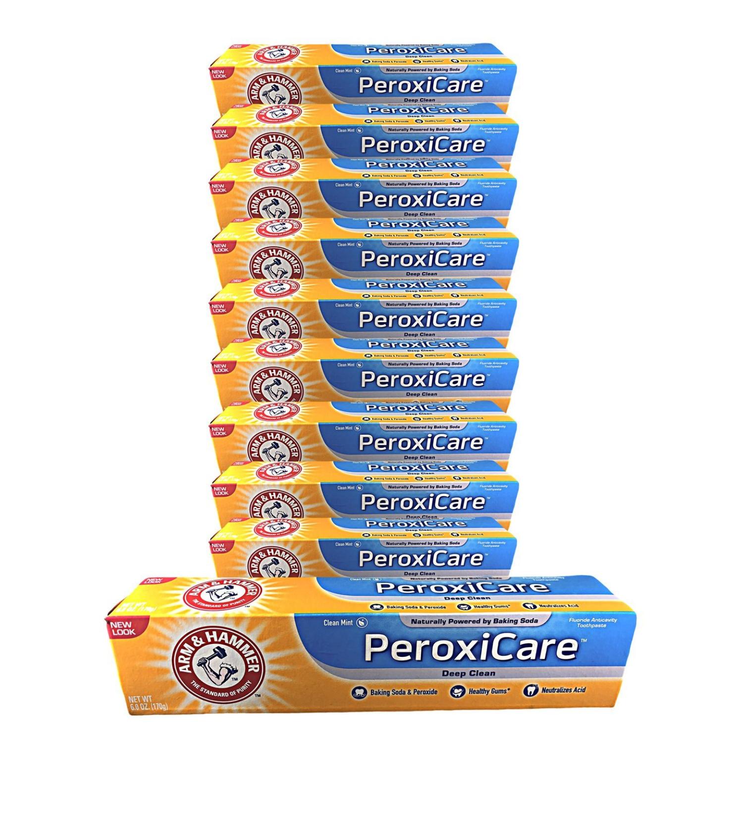 Arm & Hammer Peroxicare Baking Soda Toothpaste 6oz - Tartar Control & Fresh Mint | Shop Internationally - Buy Online on GoSupps.com