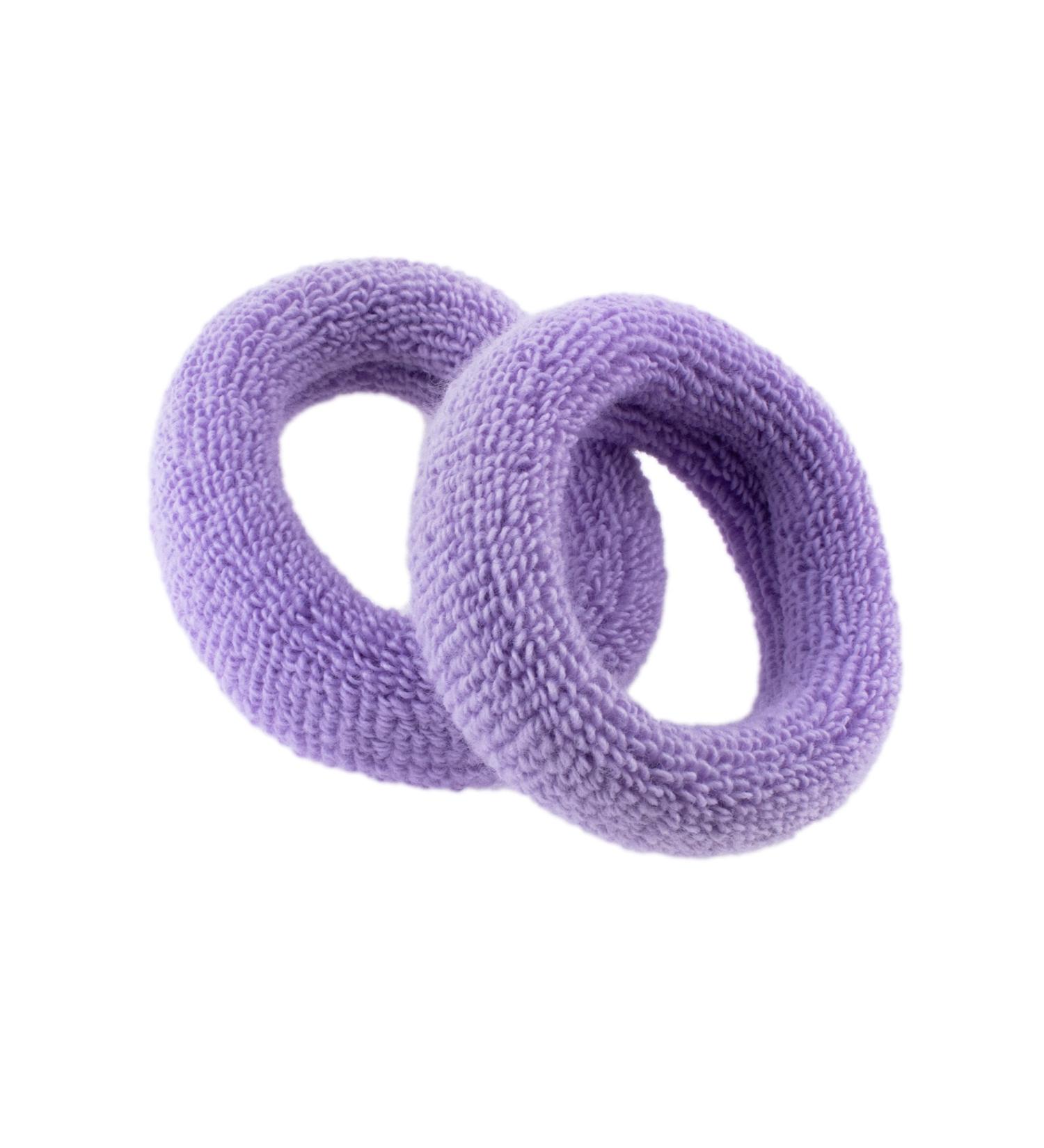 Buy 8161-002 Italian Cotton Terry Maxi Hair Gum Set - Lavender Couple Hair Ties - International Shipping Available - Buy Online on GoSupps.com