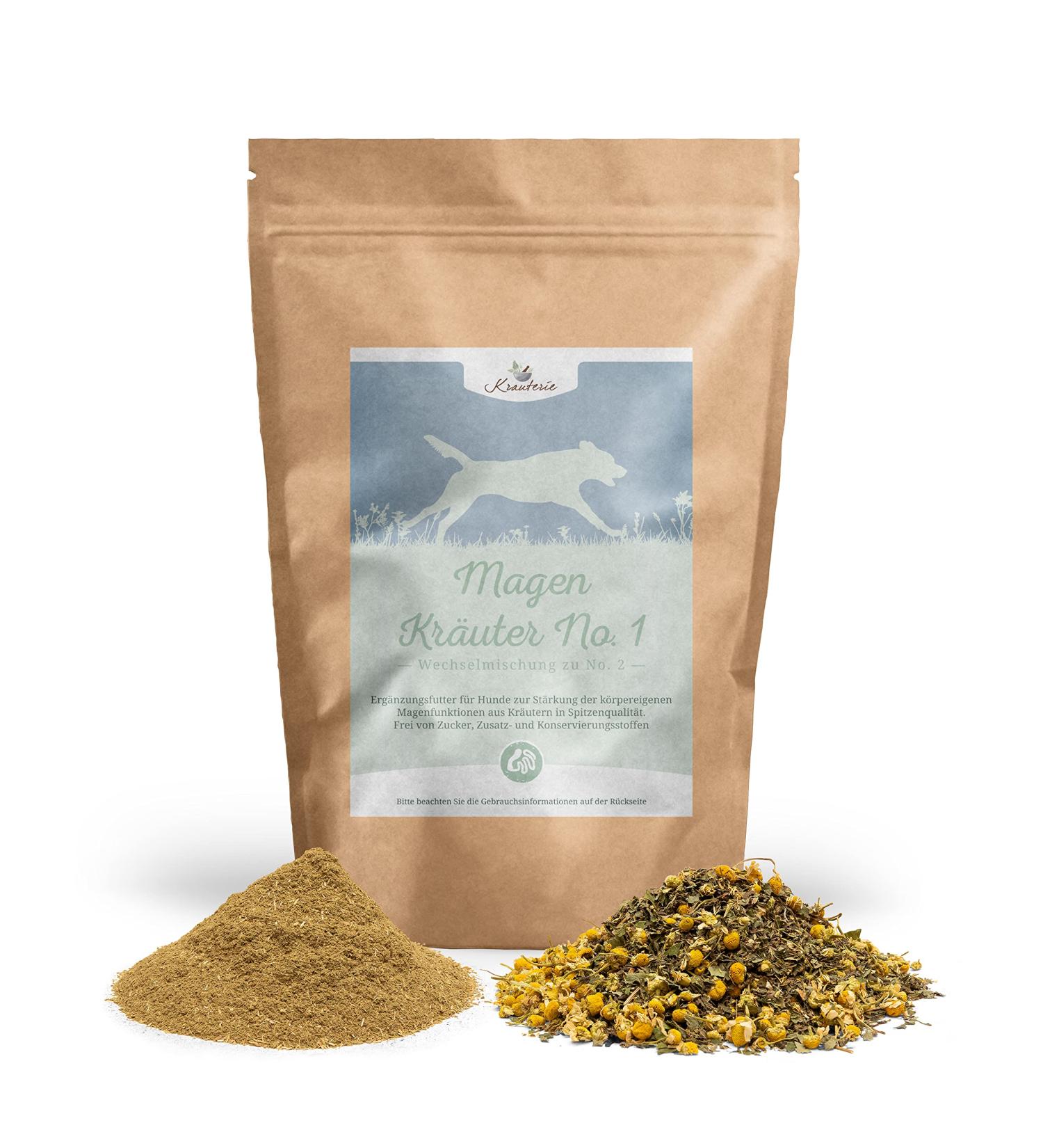 Krautery Stomach Herbs No.1 for Dogs | Top Quality 500g - Additive-Free Sugar-Free & Grain-Free Supplementary Feed - Buy Online on GoSupps.com