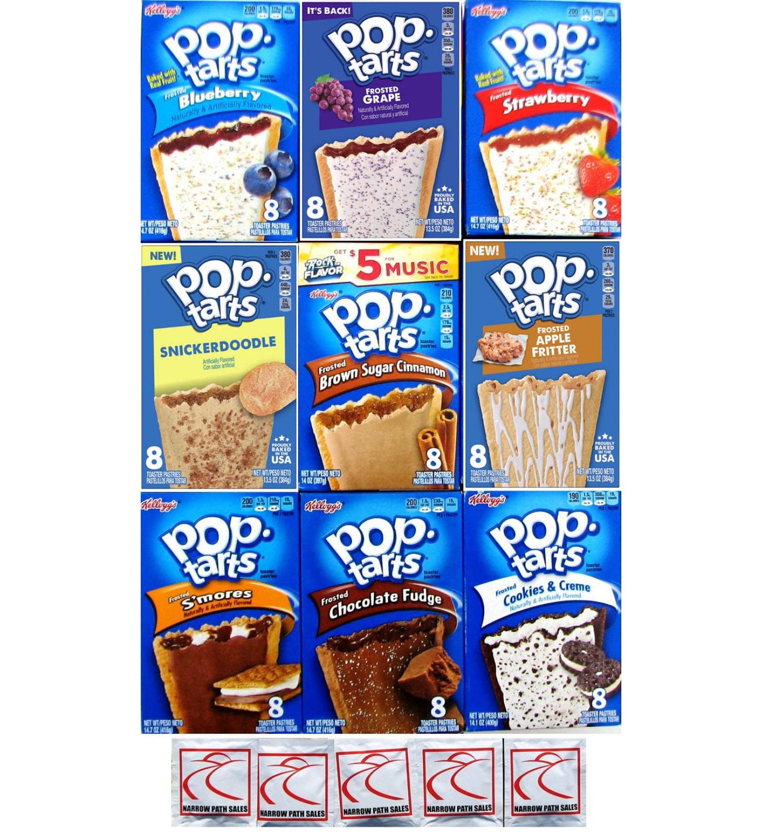 9 Pack! The Ultimate Pop Tarts Variety Pack 9 Different Flavors - Bundle of 9 Boxes  1 of Each Flavor. Gift Box  Value Pack  Breakfast Food - Buy Online on GoSupps.com