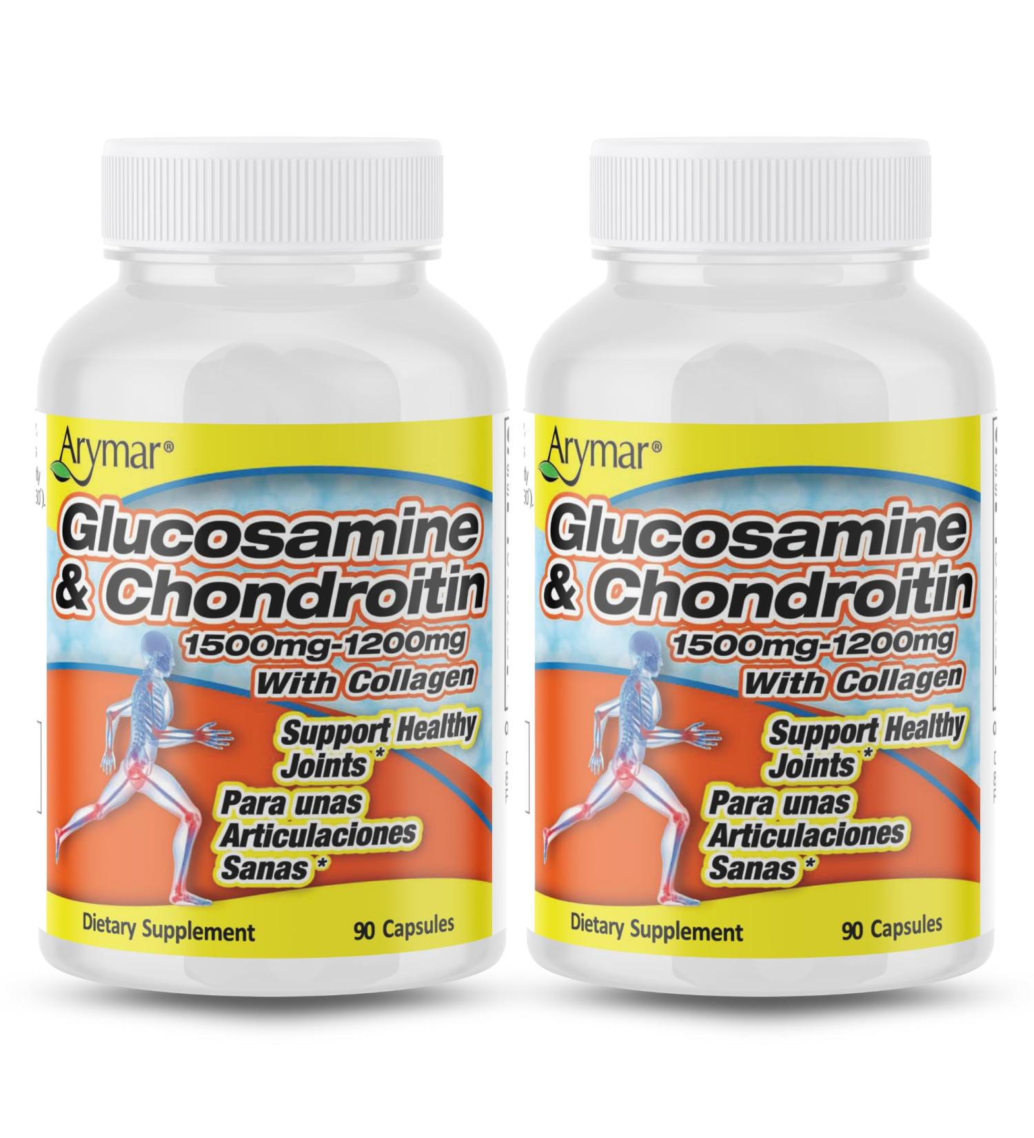 Arymar Glucosamine Chondroitin & Collagen Supplement Joint Support Formula Two Pack - Buy Online on GoSupps.com