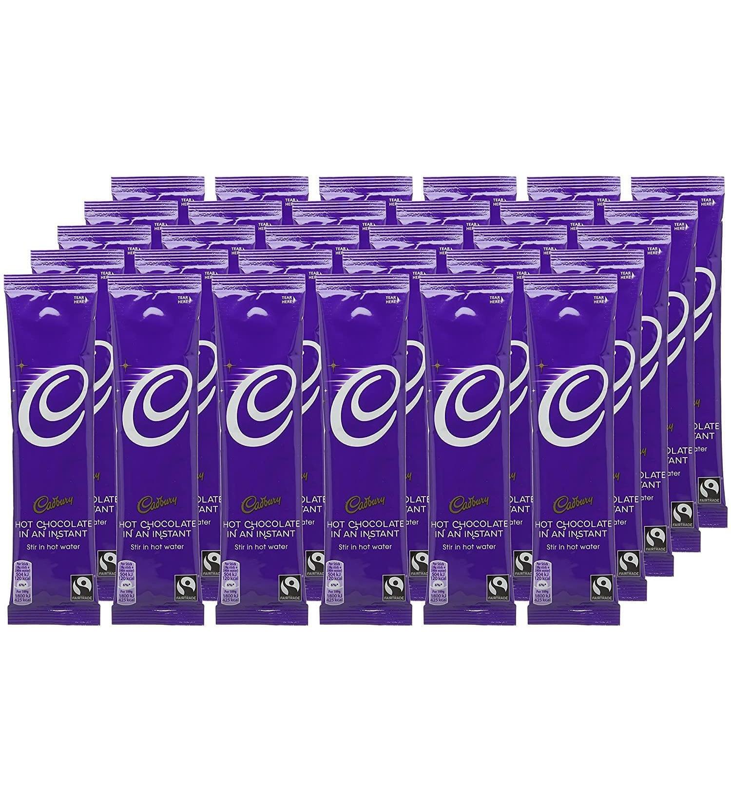 Cadbury Instant Hot Chocolate Sachets 28g (Pack of 50) - Buy Online on GoSupps.com