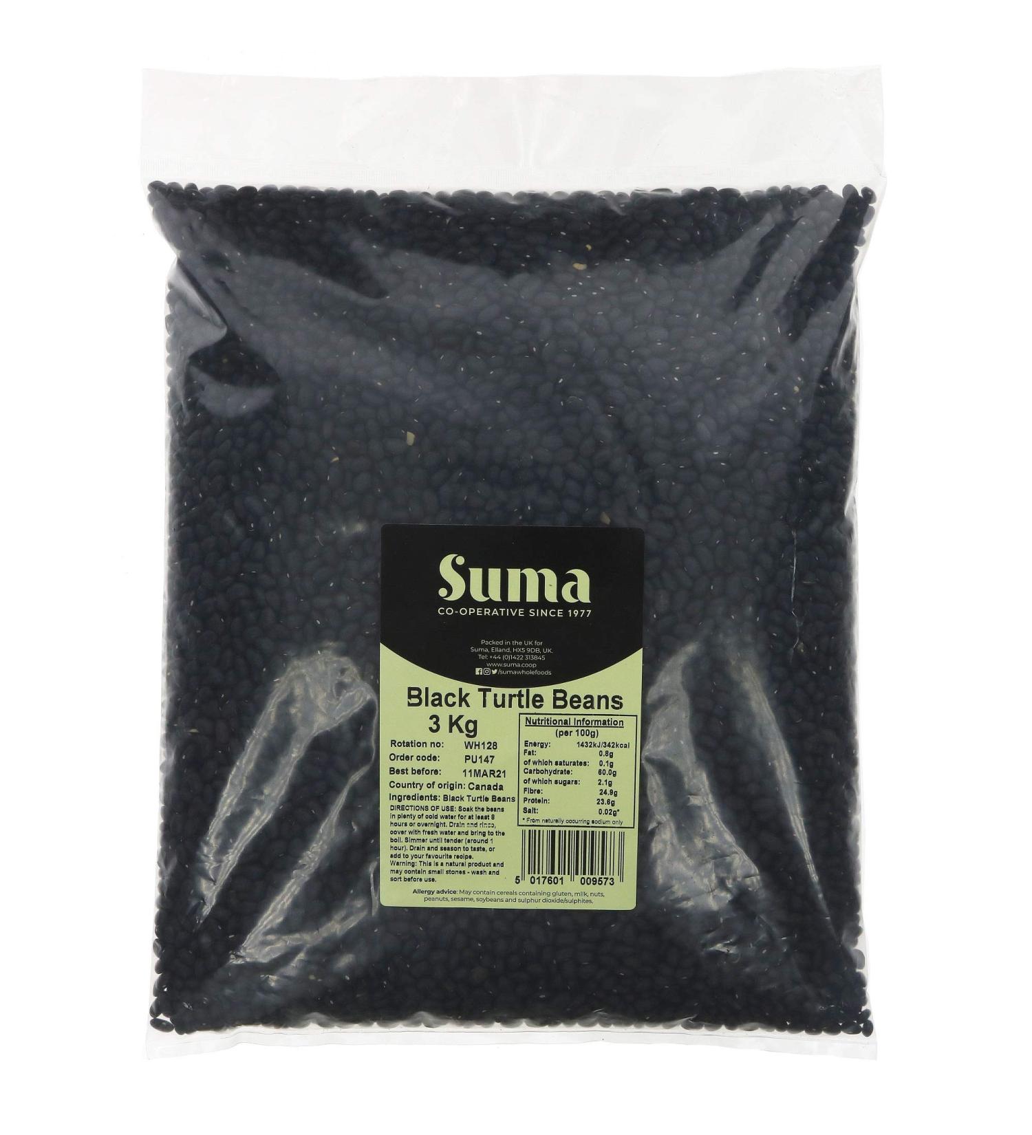 Suma WholeFoods Black Turtle Beans 3 kg