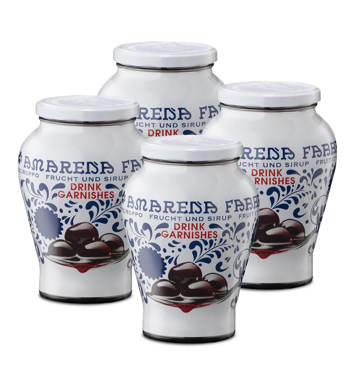 Buy Food-United Amarena Cherries 4x1kg | Fabbri 1905 | Syrup-Infused Half-Candied for Cocktails & Drinks | International Shipping Available - Buy Online on GoSupps.com