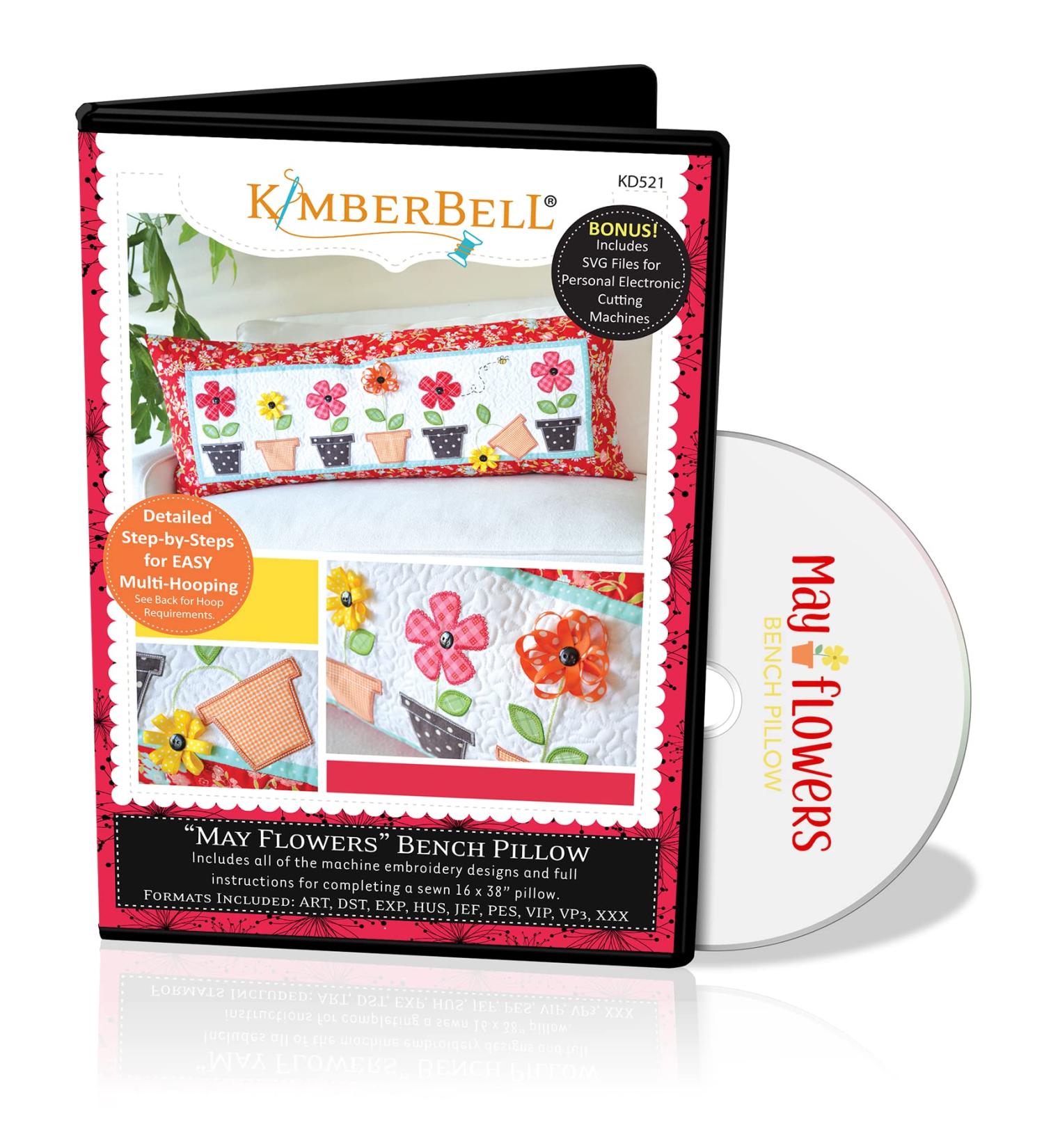 Kimberbell Bench Pillows Machine Embroidery - May Flowers Design - Buy Online on GoSupps.com