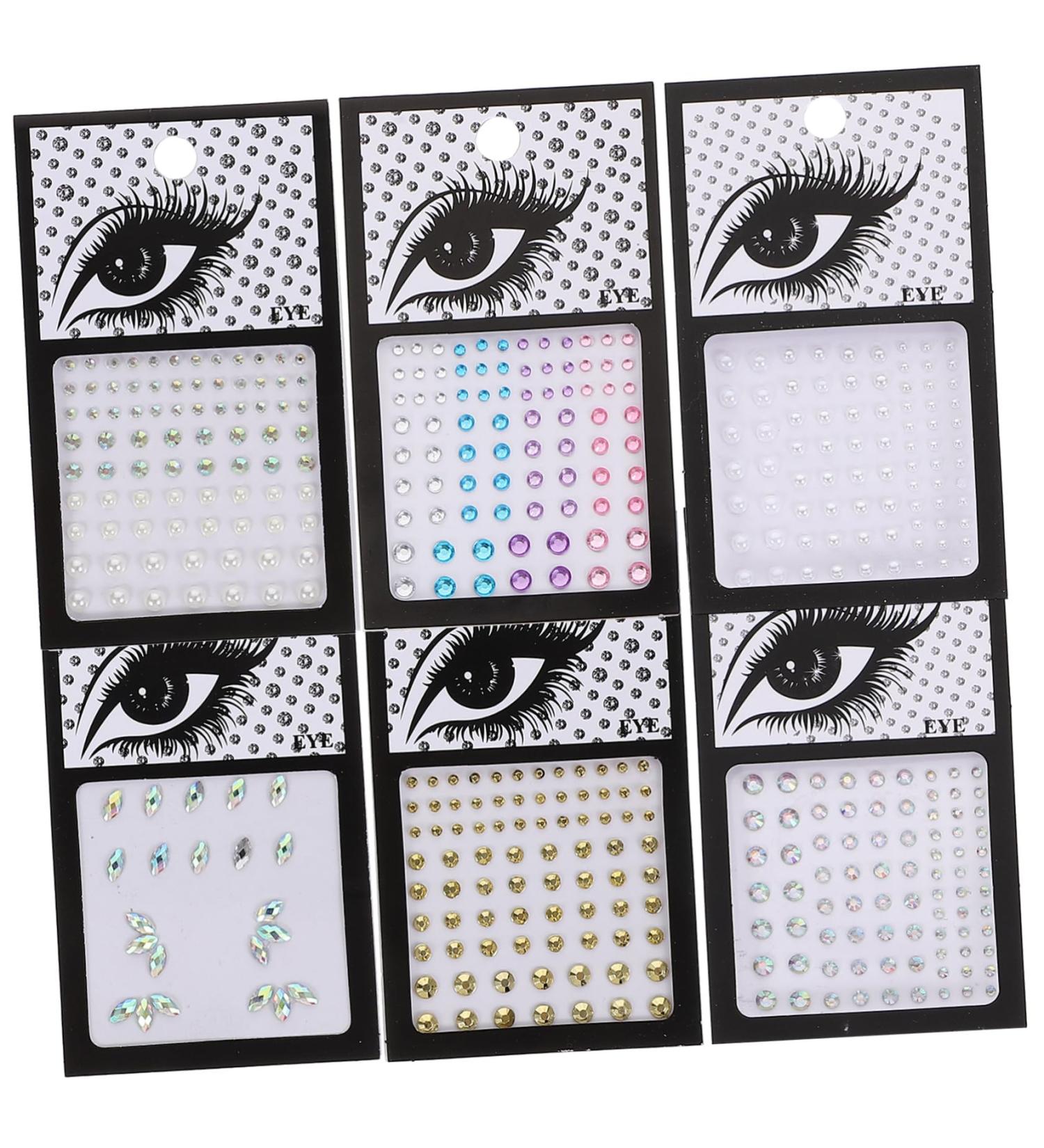 FOMIYES 12 Sheets Face Rhinestone Stickers - Mermaid Eye Jewels & Body Makeup - Flatback Rhinestones for Glamorous Looks - International Shipping Available - Buy Online on GoSupps.com