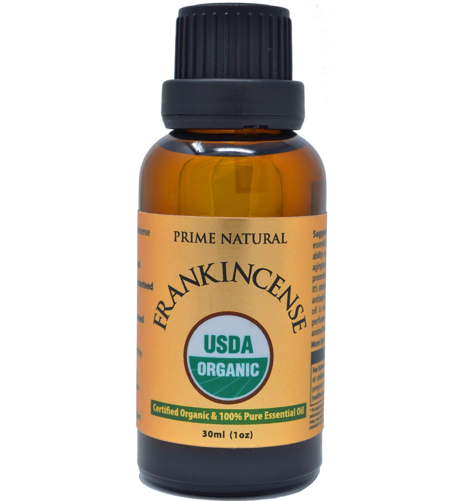 Prime Natural Organic Frankincense Essential Oil 30ml - Pure Aromatherapy for Relaxation Skin Care & Calming Meditation - Buy Online on GoSupps.com