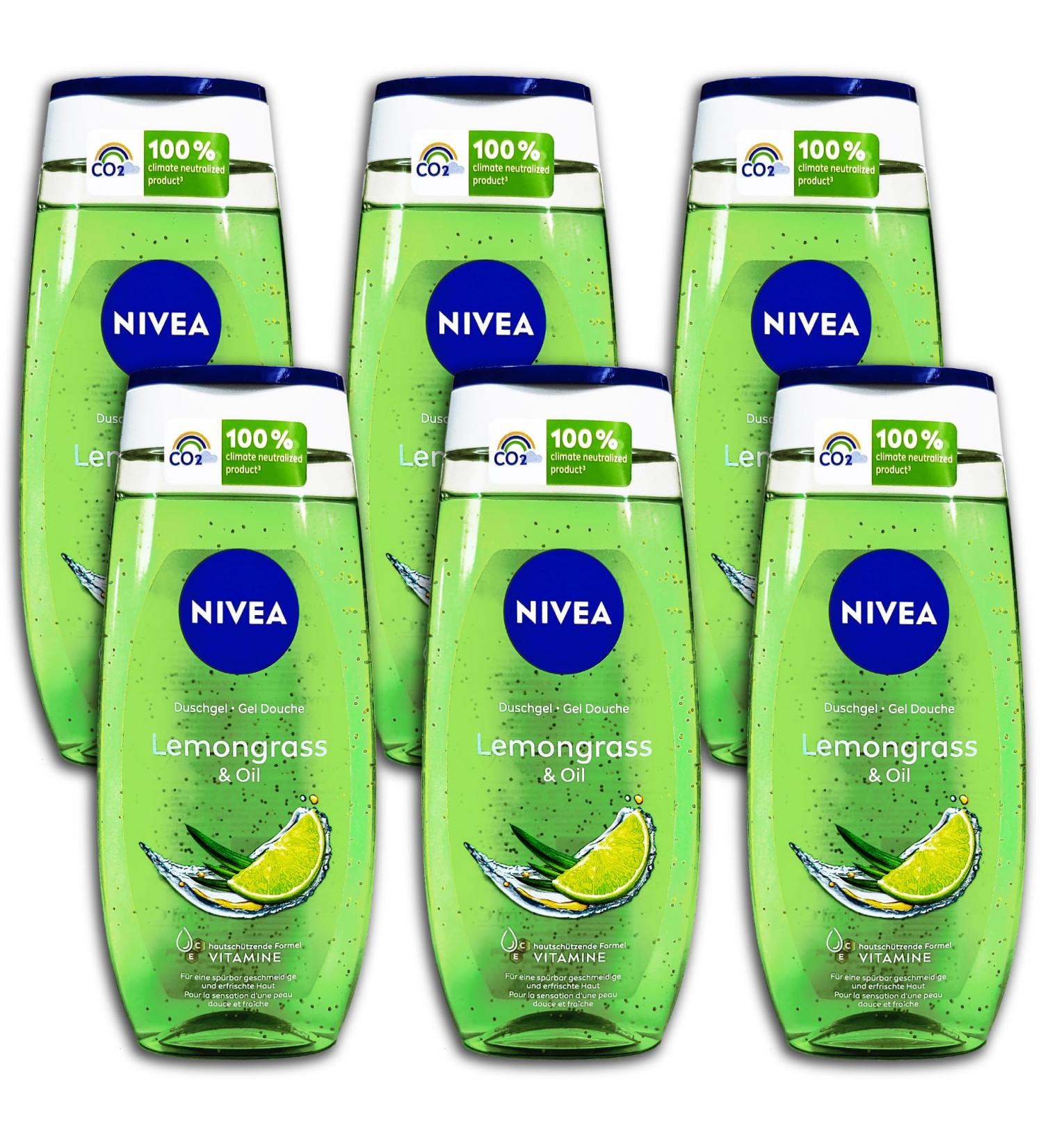 NIVEA NIVEA 6 x Lemongrass & Oil Shower Gel 6 x 250ml