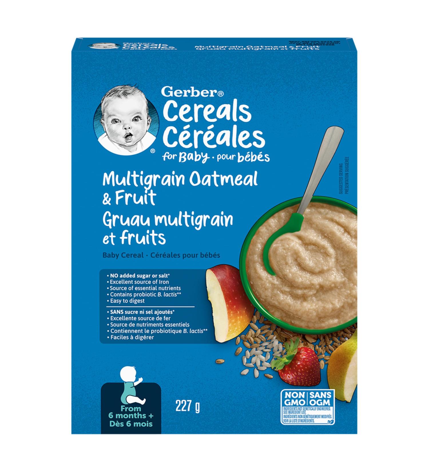 Nestle Gerber Nestle Gerber Mixed Grains with Fruit Baby Cereal 227g Box - Buy Online on GoSupps.com