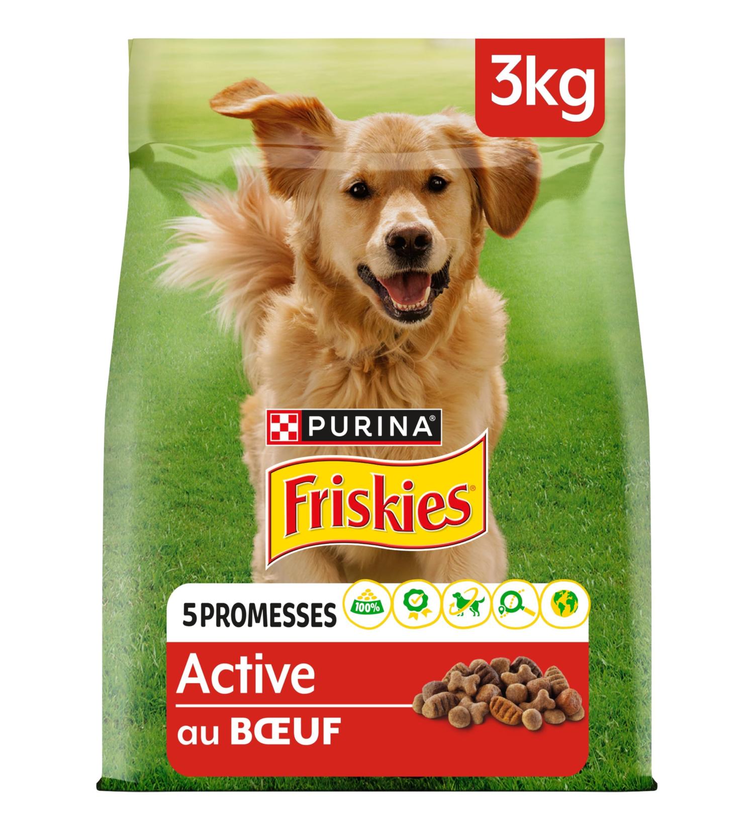 FRISKIES Active Beef Dog Food 3KG - Buy Online on GoSupps.com
