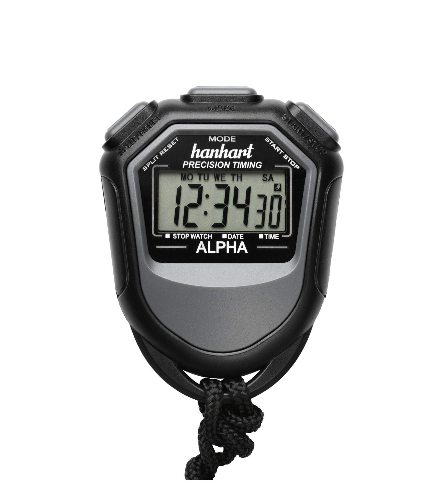Hanhart Alpha Electronic Stopwatch - Digital Sports Timer for Sports & Leisure | International Shipping Available - Buy Online on GoSupps.com