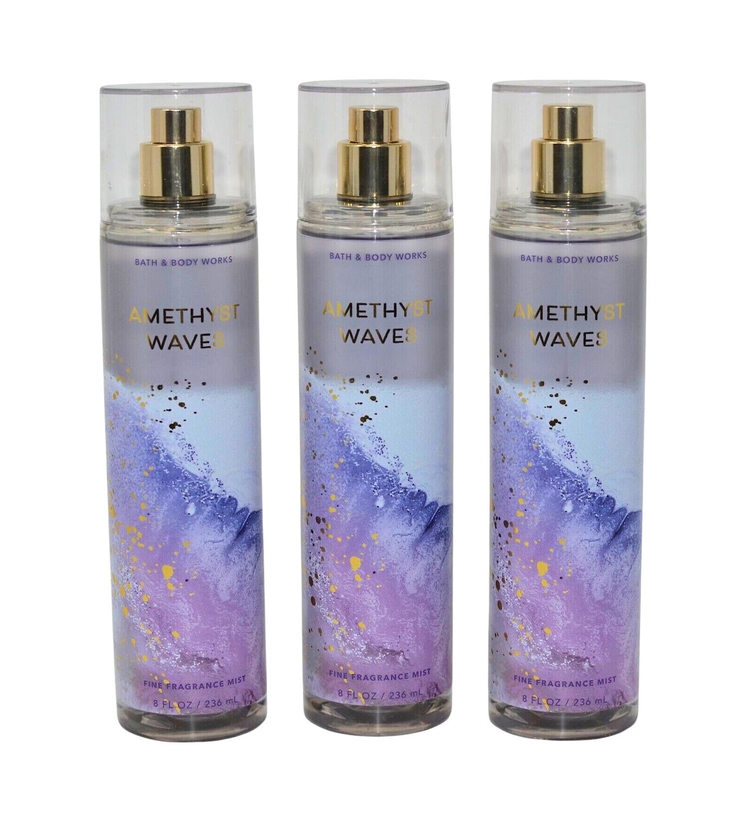 Bath & Body Works Fragrance Mist 3-Pack 8oz Each (Amethyst Waves)