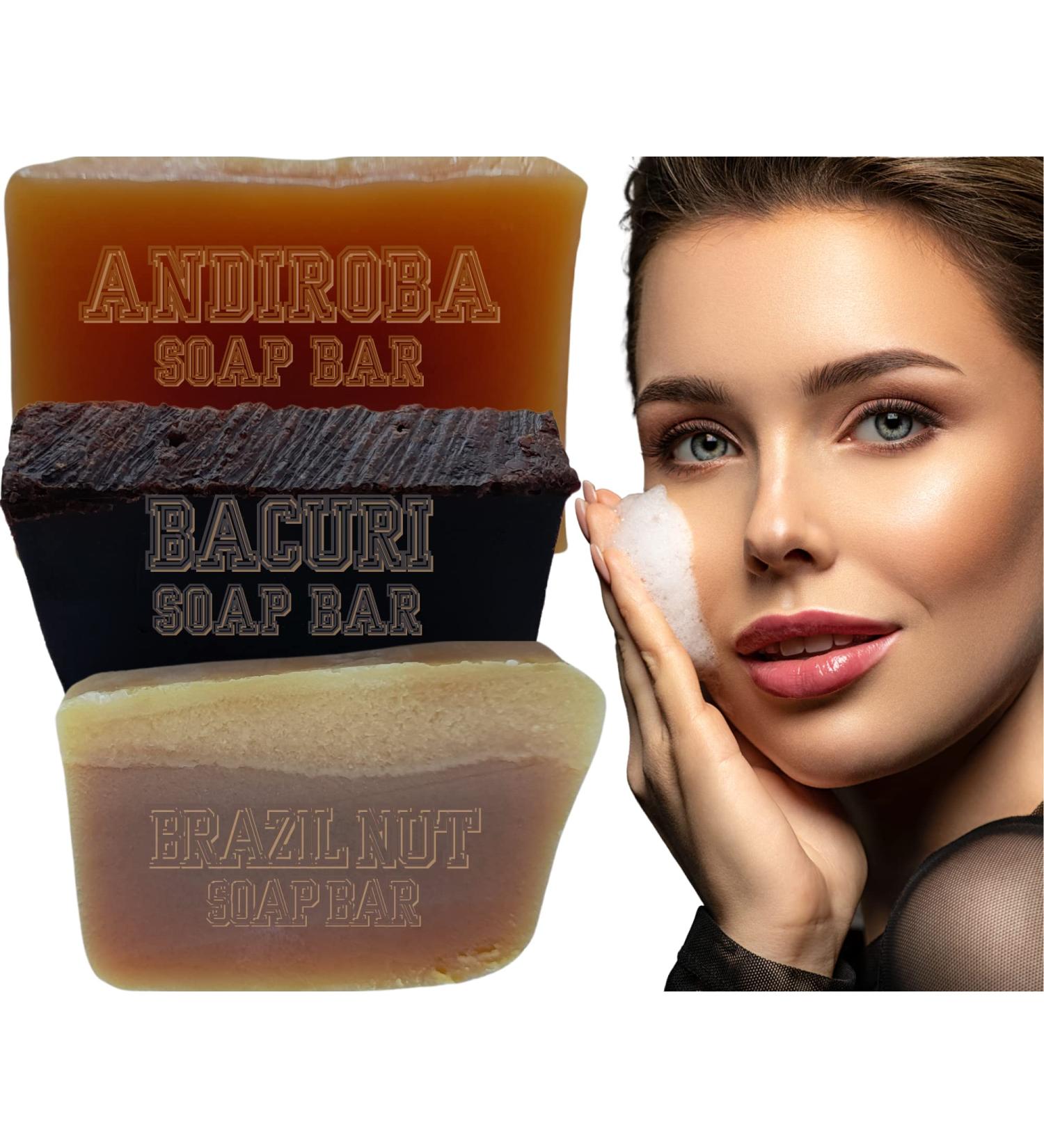 Nativilis Amazonian Collection 3-piece Soap Bar 300 grams ANDIROBA BACURI BRAZIL NUT Natural Vegan Emollient Face Skin Body Soap Moisturises No Chemicals Additives Colours or Lauryl Copaiba Properties - Buy Online on GoSupps.com