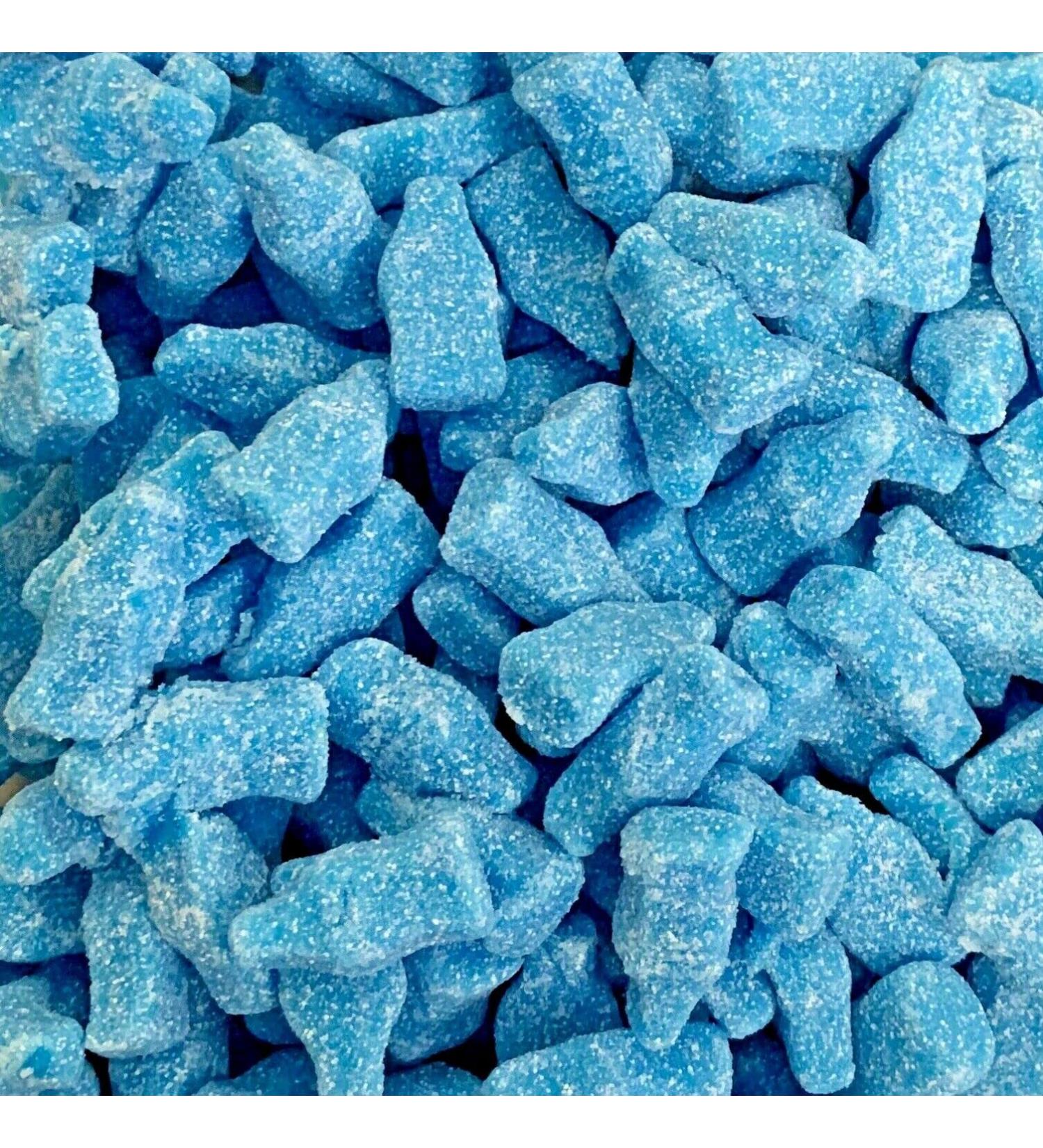 Fizzy Blue Bubblegum Flavour Bottles 2kg Bag - Blue Sweets - Baby Shower - Gender Reveal Sweets - It's A Boy - Vegan Sweets - Buy Online on GoSupps.com