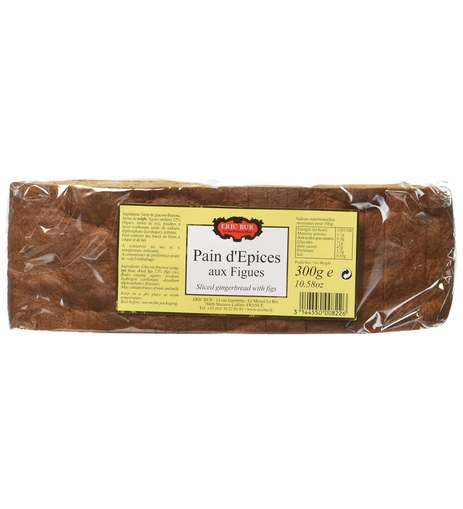 ERIC BUR Sliced Fig Gingerbread 300 g - Pack of 4 - Buy Online on GoSupps.com