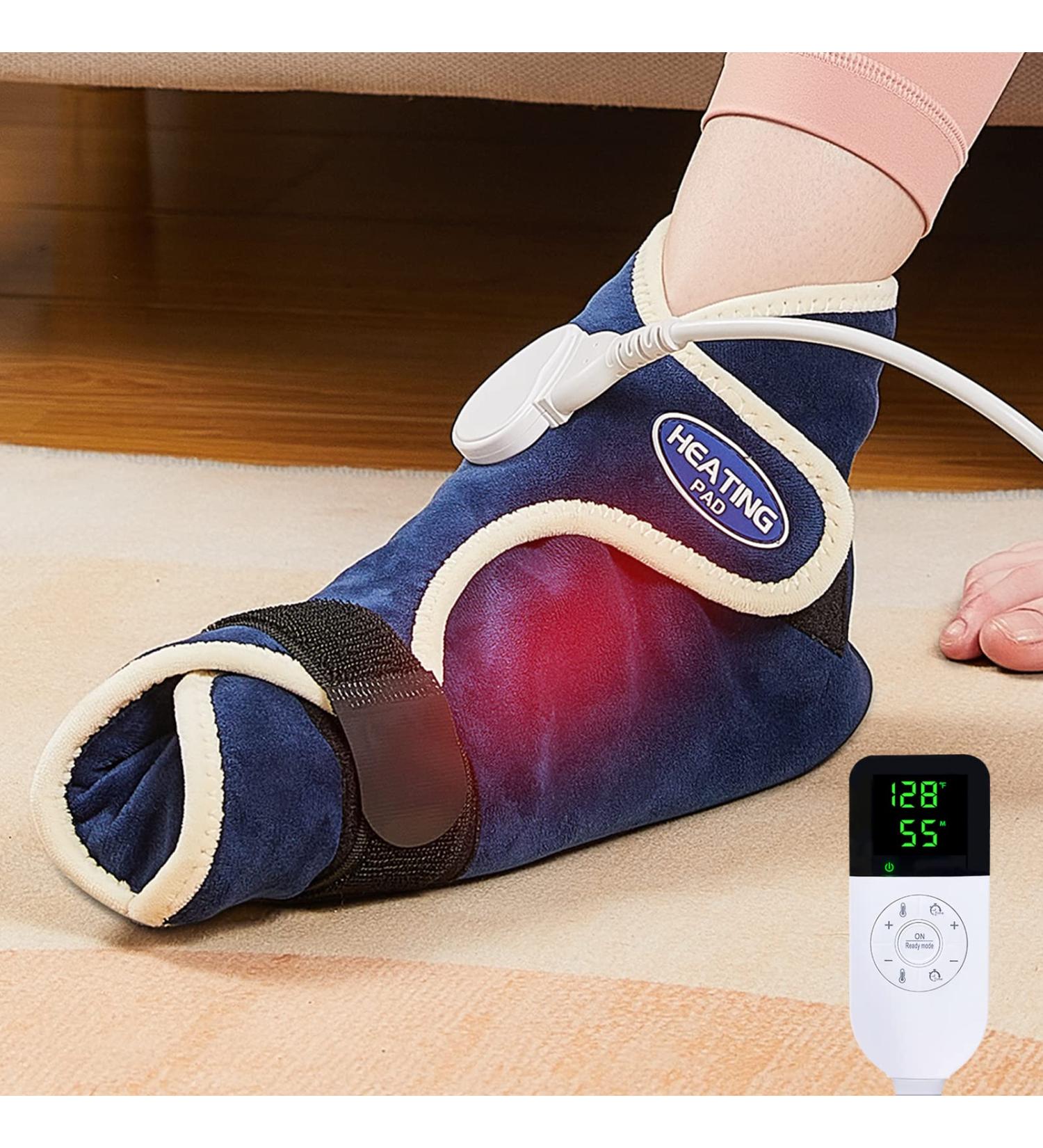 JOBYNA Ankle/Toe/Foot WarmerÂ |Â Full Coverage Heated Foot Wrap |86-158  Continuous Setting| 10-90min Timer| Electric Heating Pad for Plantar Fasciitis Relief  Neuropathy Pain Relief for Foot(1 Pack) For Foot Wrap - Buy Online on GoSupps.com