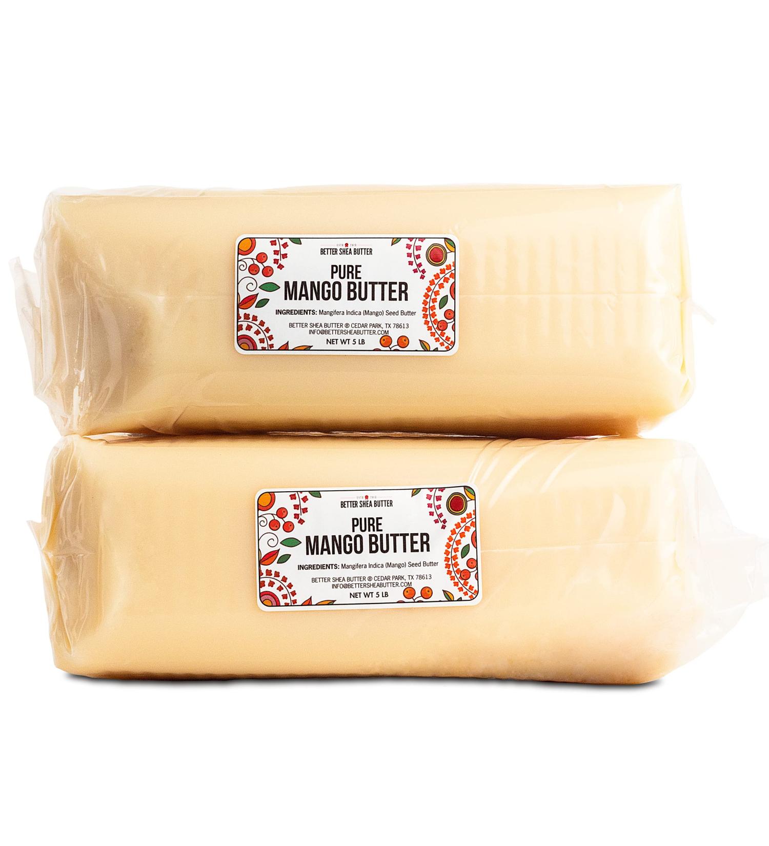 Buy Better Shea Butter Raw Mango Butter 10 lb - 100% Pure & Hexane-Free for Soap Body Butter Lotion & More - Buy Online on GoSupps.com