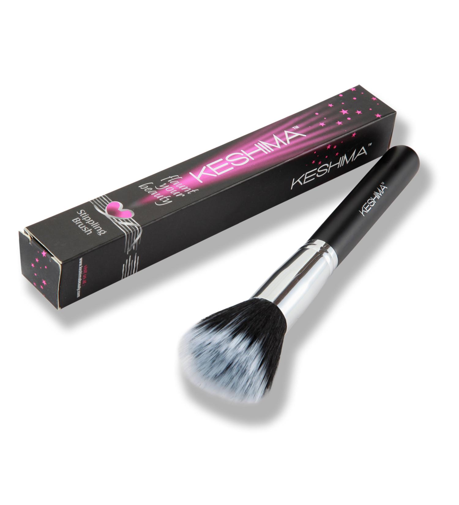 Duo Fiber Stippling Brush by Keshima - Premium Liquid Foundation Blending Face Brush - Buy Online on GoSupps.com