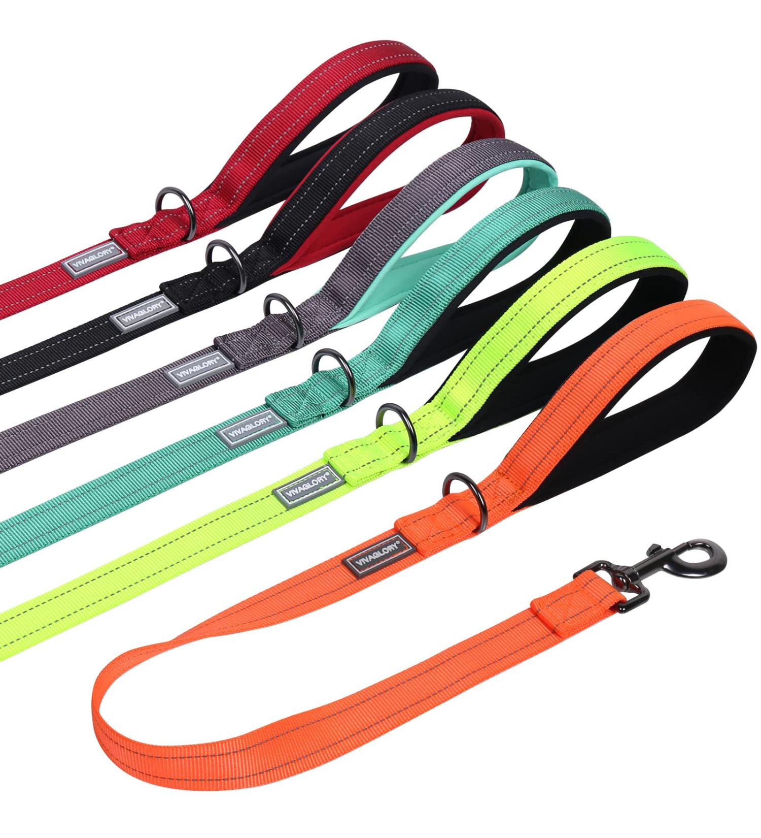 Vivaglory Short Dog Leash for Medium & Large Dogs - 61cm Traffic Leash | Orange Training Line - Buy Online on GoSupps.com