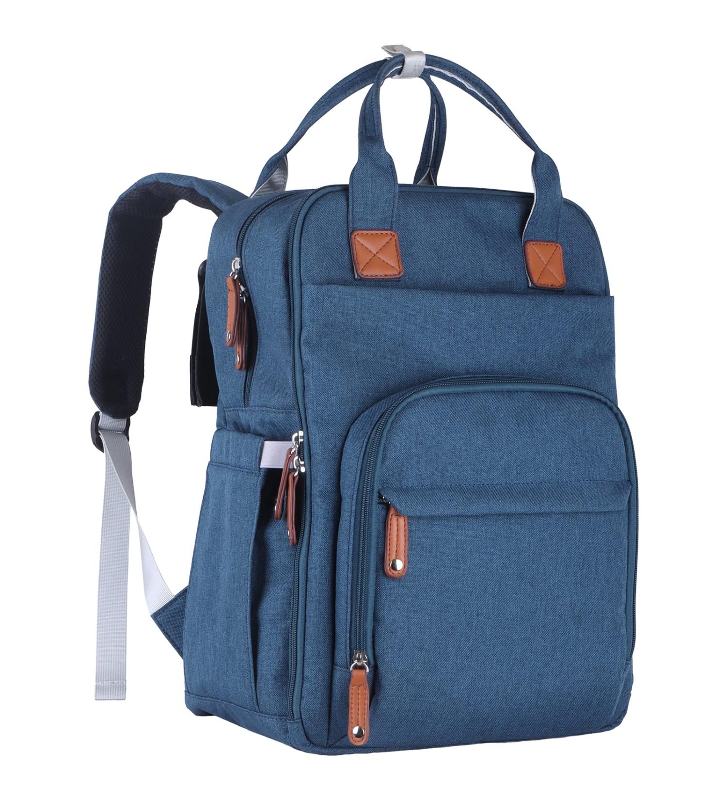 Infanteshomes Baby Travel/Wrap Backpack | Large Multifunctional Durable & Water-Repellent Backpack with Isolated Pockets - Blue One Size - Buy Online on GoSupps.com