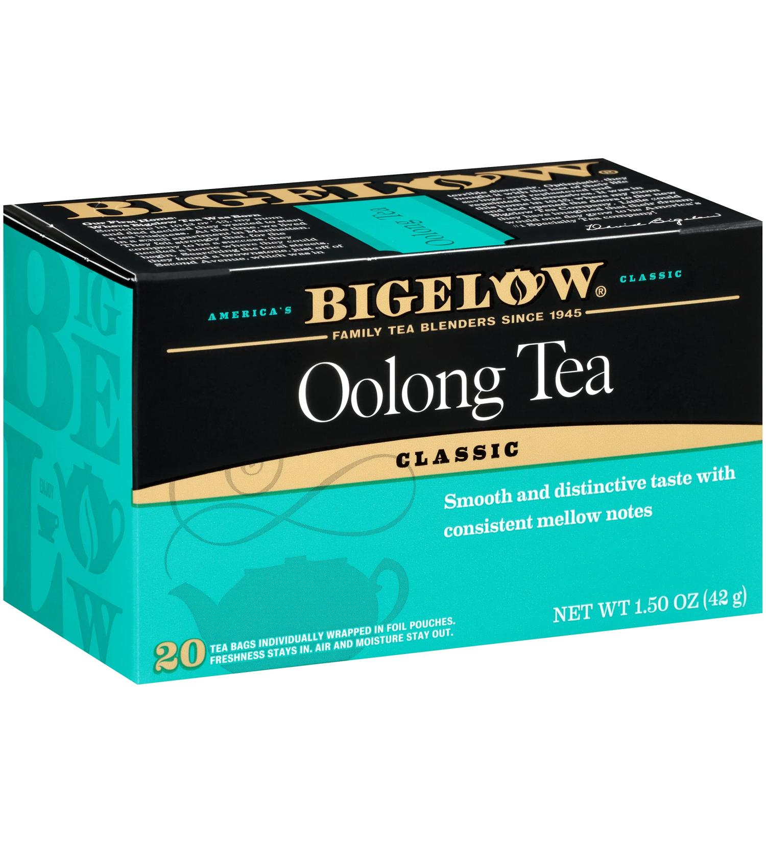 Bigelow Oolong Tea - Caffeinated 20 Count (Pack of 6) | 120 Total Tea Bags - Buy Online on GoSupps.com