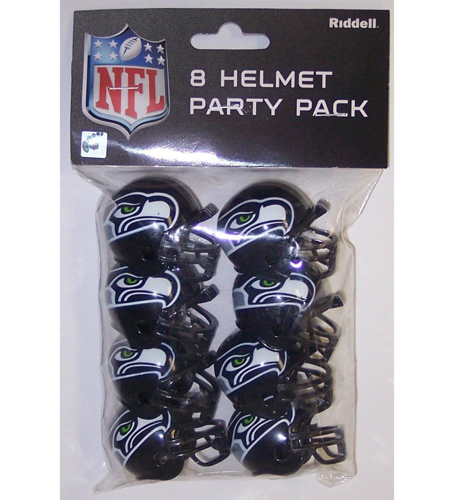 Seattle Seahawks Official NFL 1.5 inch Team Helmet Party Pack by Riddell 330280