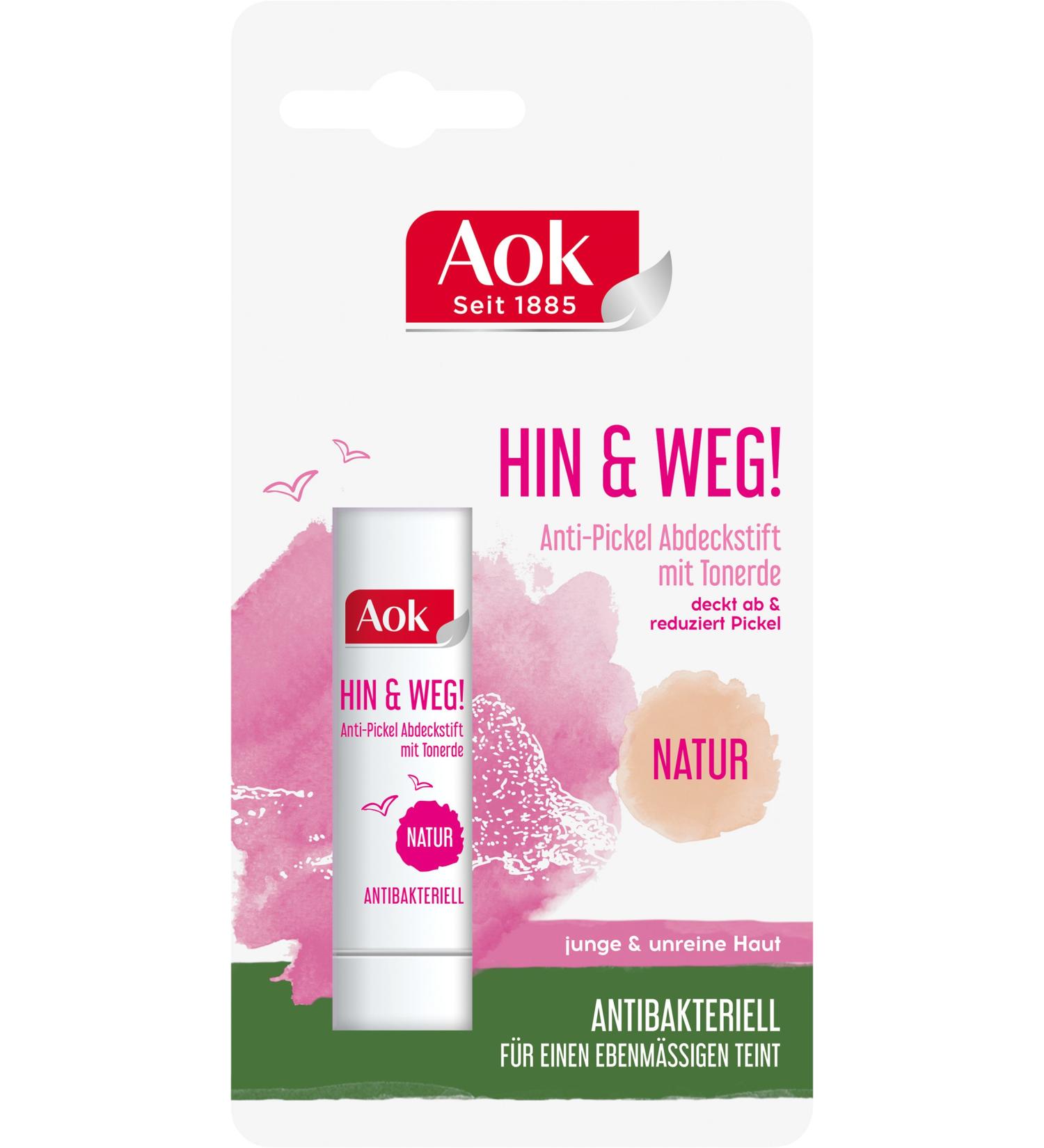 Aok anti-pimple concealer with clay natural pack of 3 (3 x 1 piece)