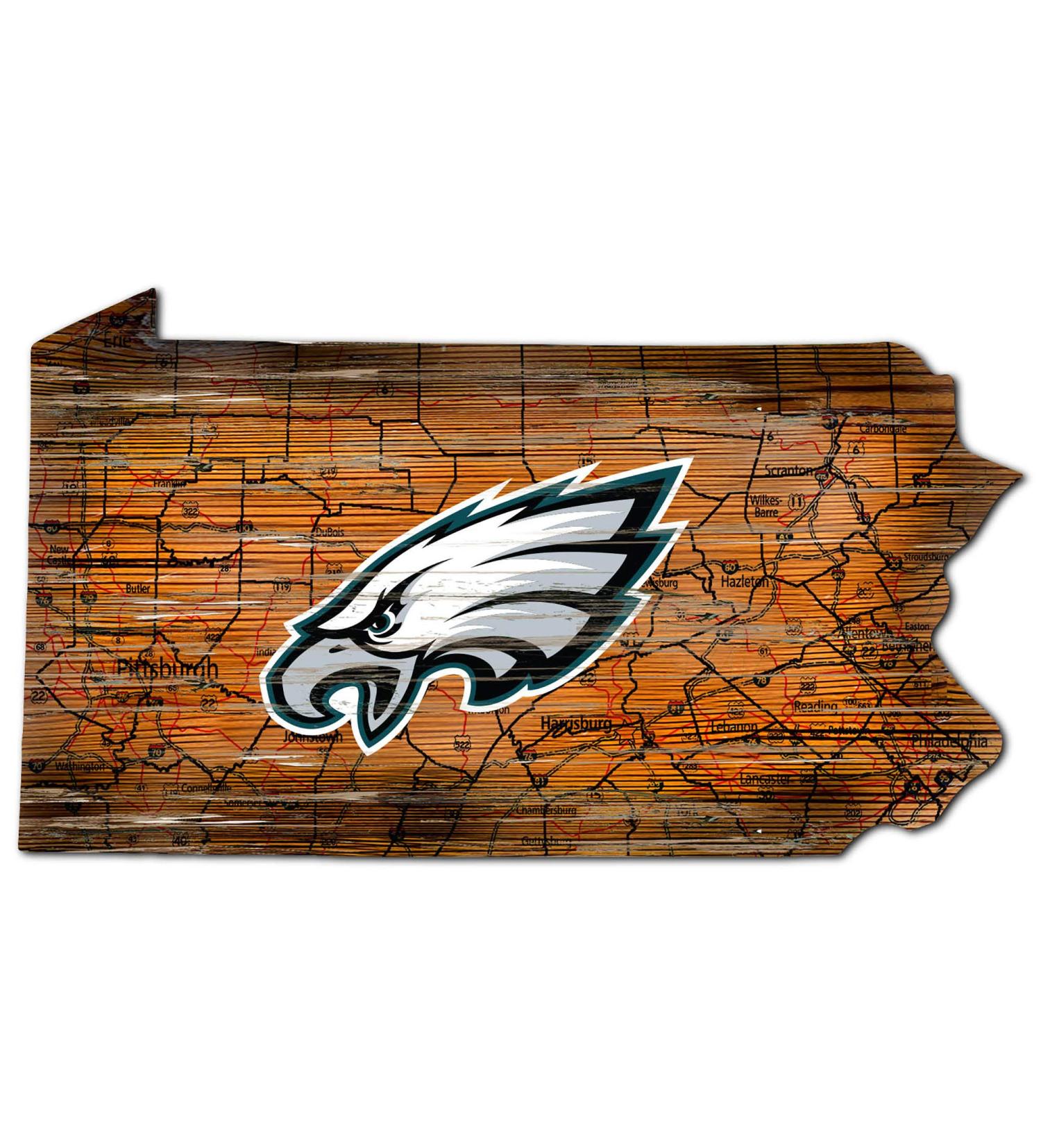NFL Kansas City Chiefs Unisex Kansas City Chiefs Mini Roadmap State Sign, Team Color, 12 inch
