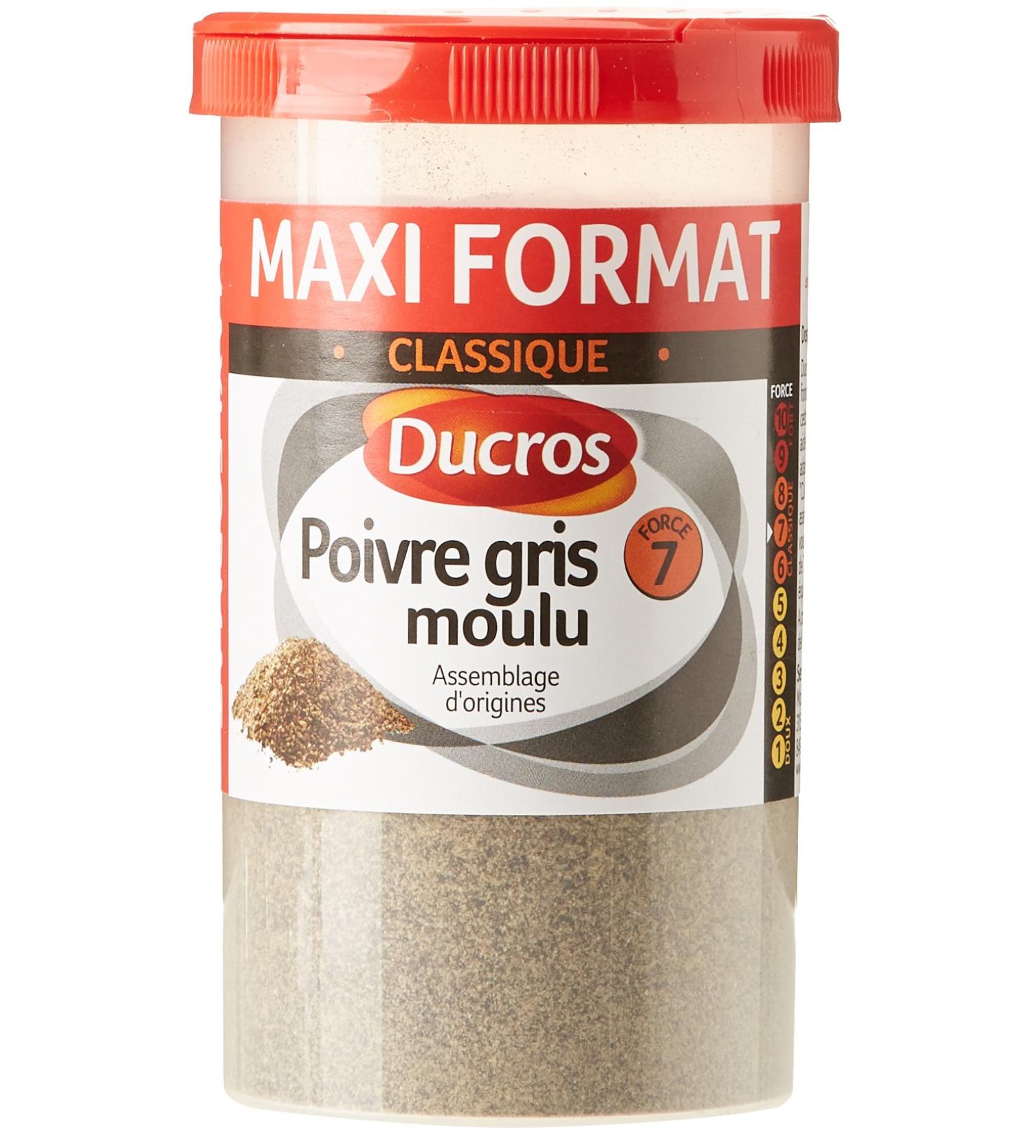 Ducros Ground Grey Pepper 90 g - Buy Online on GoSupps.com