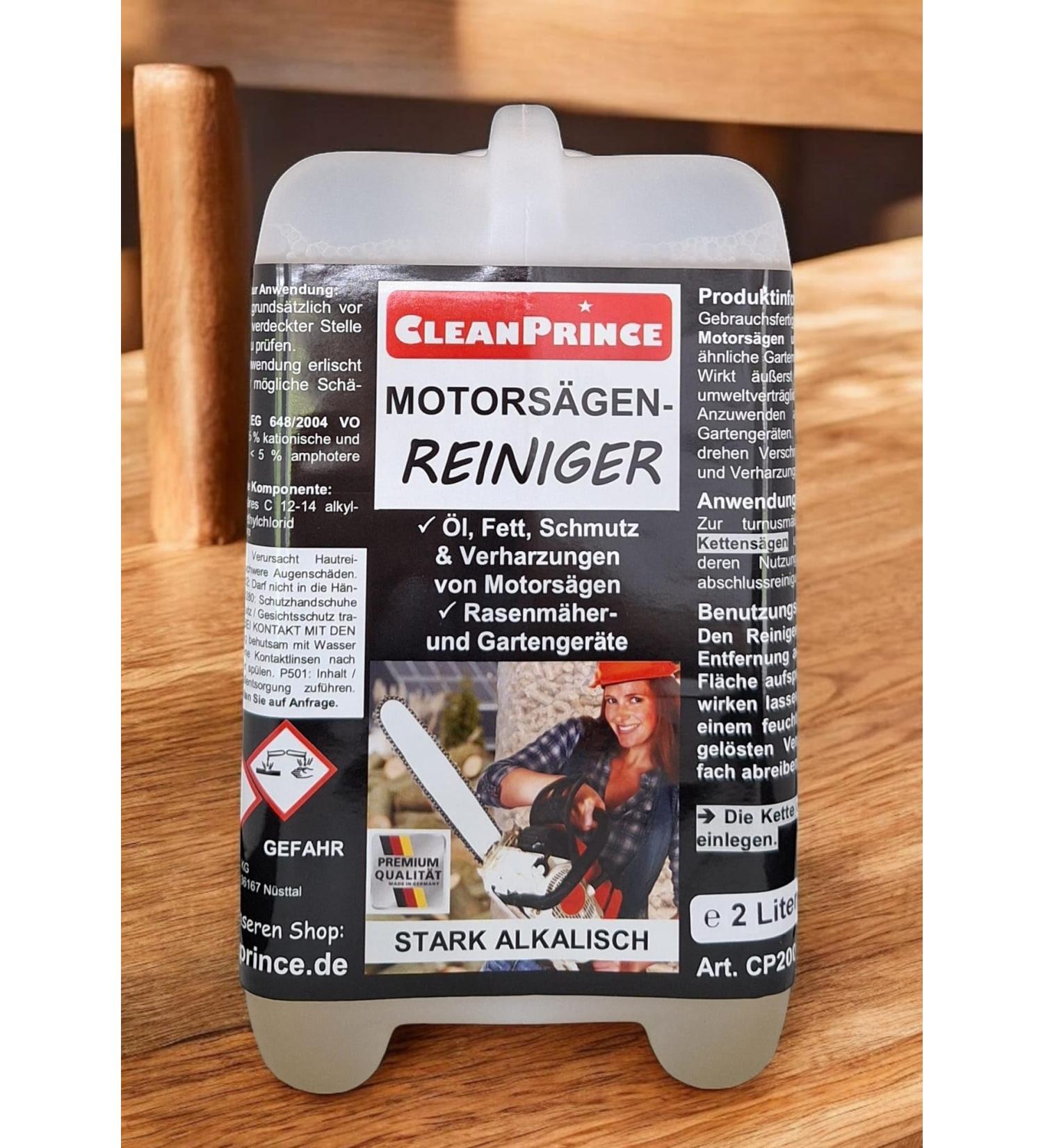 Cleanprince Chainsaw Cleaner 2 Litre Chain Saws Degreaser Oil Grease Remover Maintenance Gardening Cleaner Lawn Mower Device Rasenmaeerreinigung for Your Motors ge- And - Buy Online on GoSupps.com