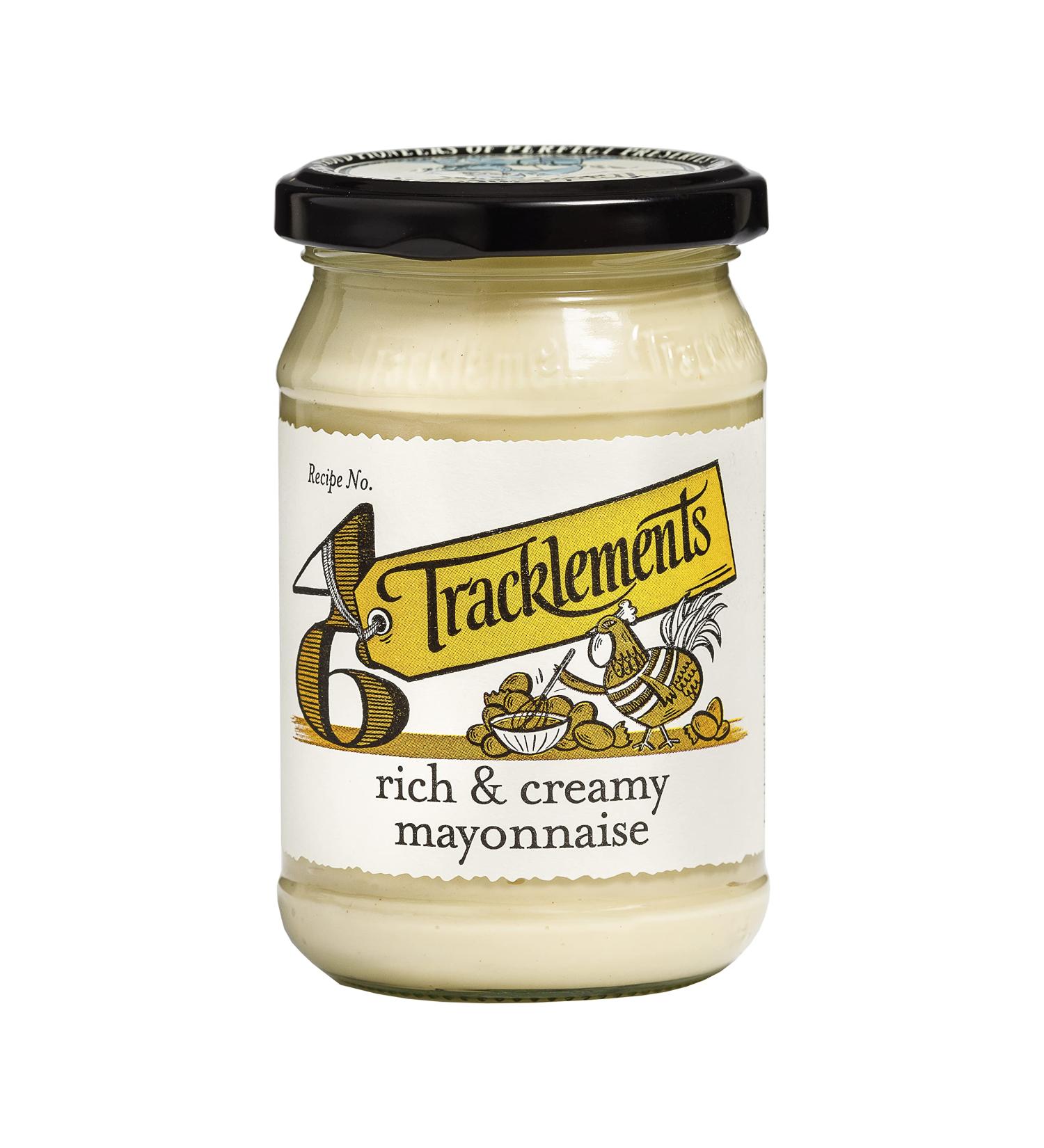 Tracklements Rich Mayonnaise - Versatile Condiment for Sarnies, Salads, and Dips | Gluten-Free, Vegetarian-Friendly | 245g Jar - Buy Online on GoSupps.com