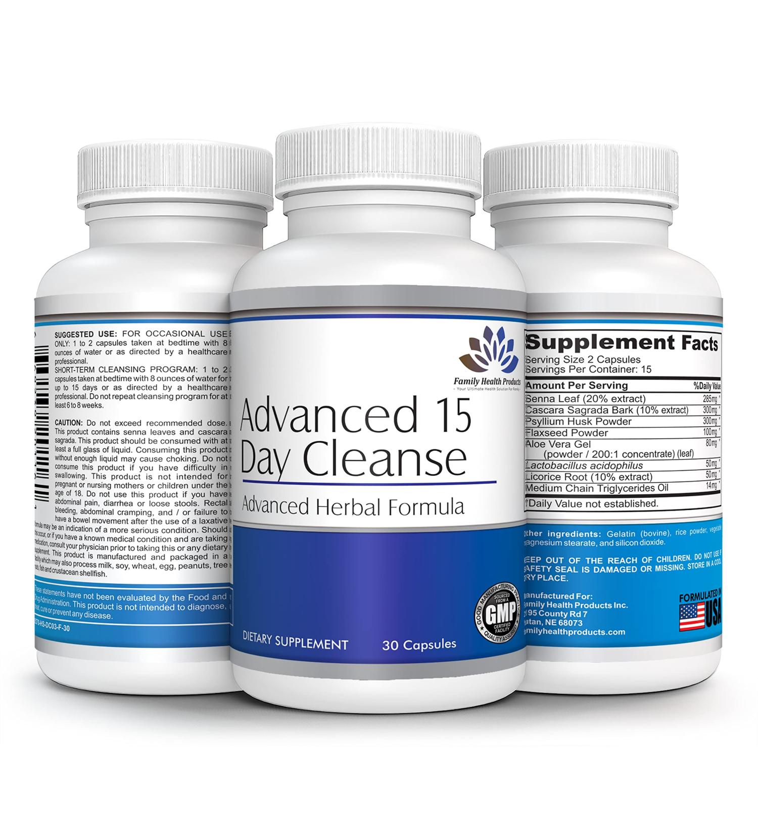 Colon Cleanse Detox Pills for Men & Women | 15-Day Probiotics Supplement for Healthy Bowel Movements | 30 Capsules - Buy Online on GoSupps.com