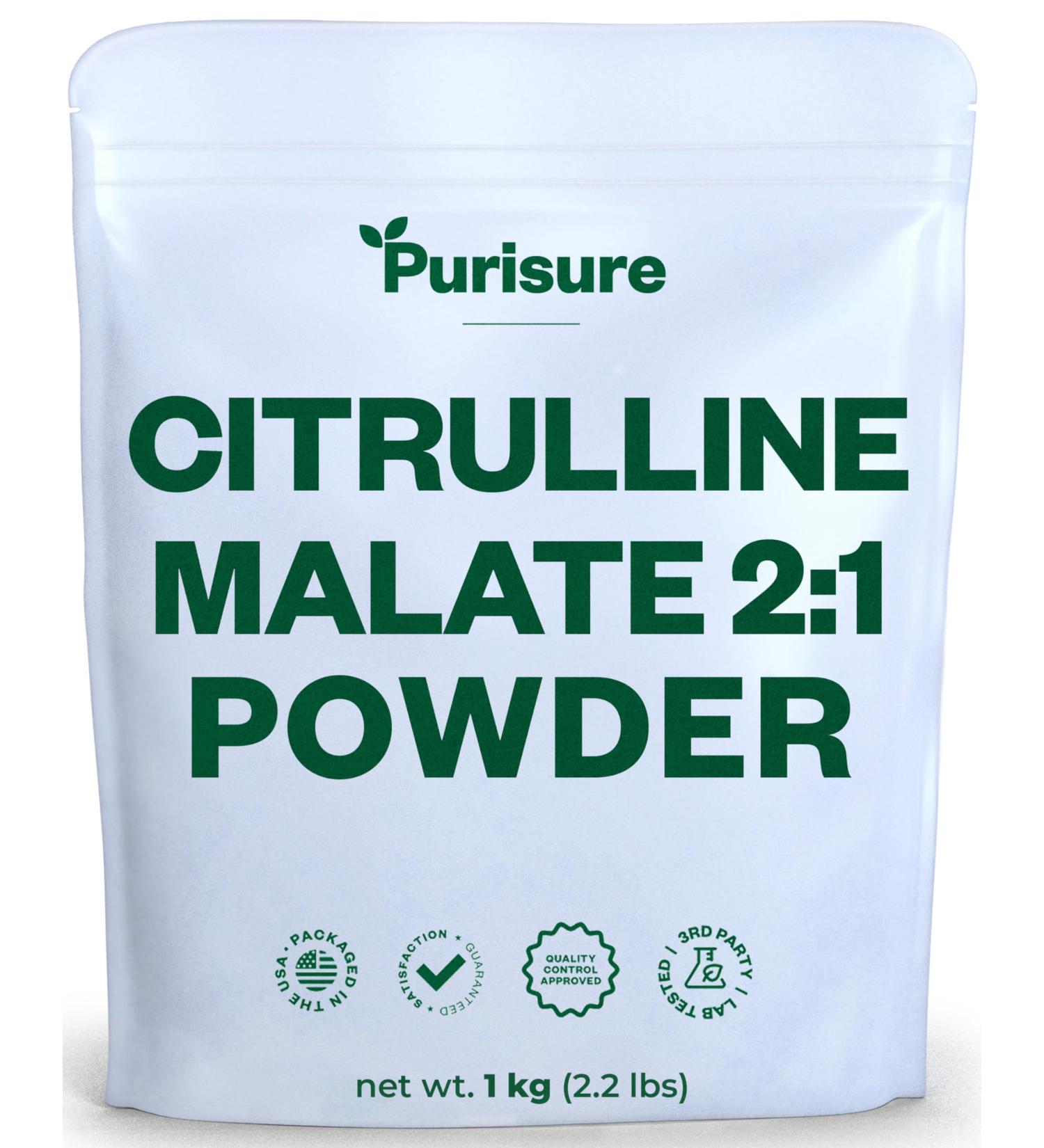 Citrulline Malate 2:1 Powder 1 kg Citrulline Supplement and Citrulline Nitrate for Strength Performance and Energy Pre-Workout L Arginine L Citrulline Supplement Powder 334 Servings