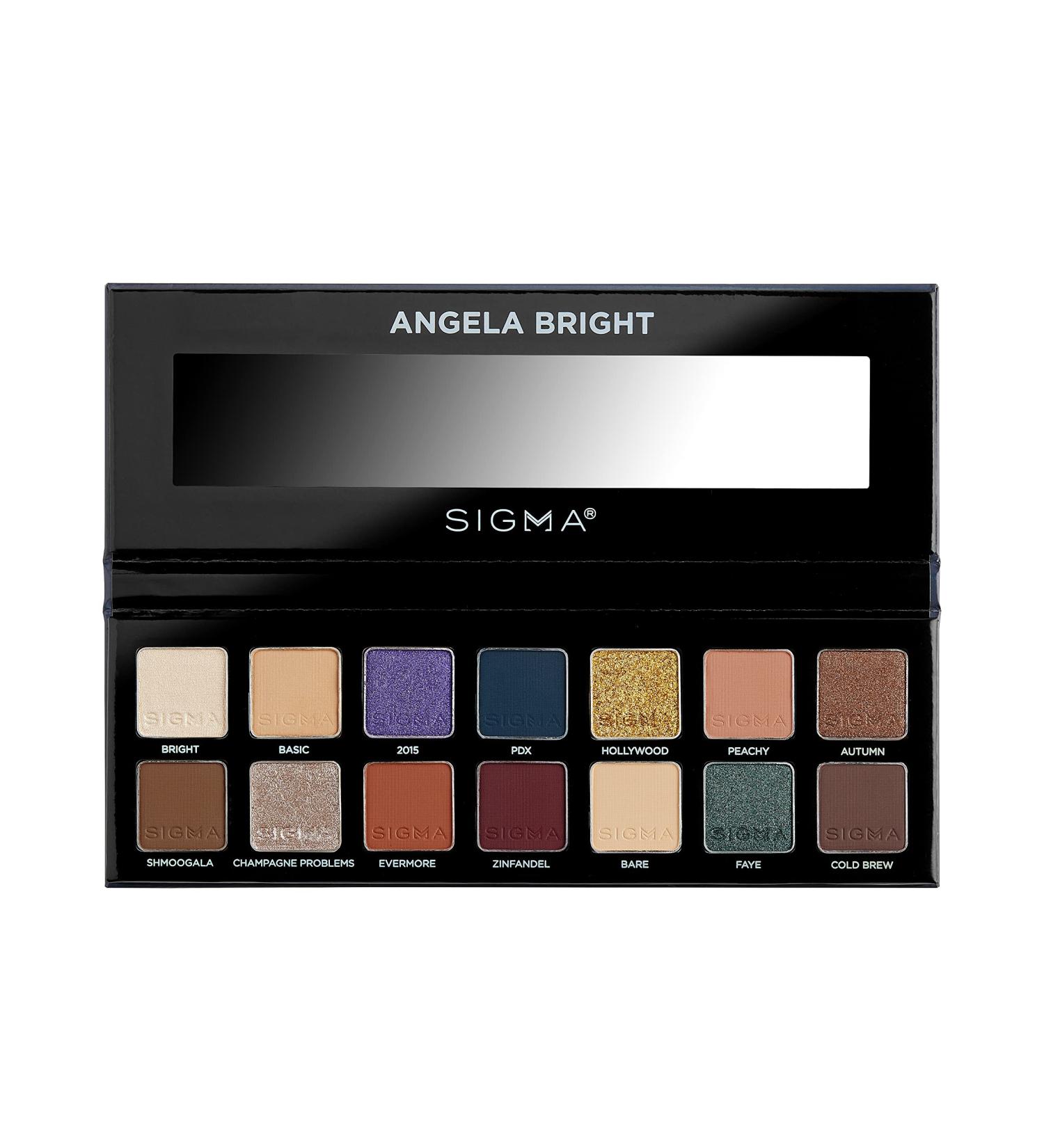 Sigma x Angela Bright Eyeshadow Palette | High-Quality Shades for Vibrant Looks | International Shipping Available - Buy Online on GoSupps.com