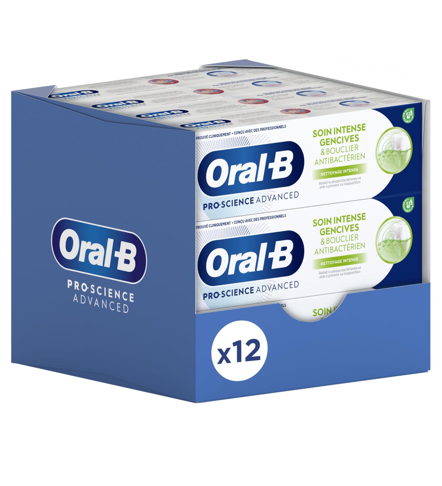 Oral-B Pro-Science Advanced Toothpaste Intense Gum Care & Antibacterial Shield Intense Clean 75ml - Buy Online on GoSupps.com