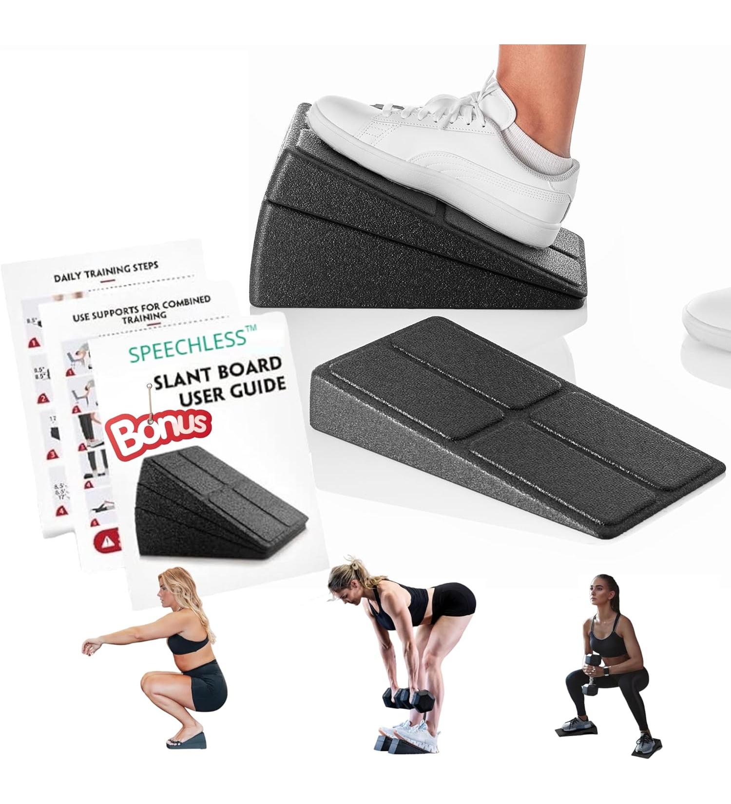 Slant Board for Calf Stretching 5 Adjustable Angles Foot Block Stretcher for Physical Therapy Exercises Home Stretch Equipment for Squat Ankle Foam Incline Boards Wedge Calve Raise Blocks - Buy Online on GoSupps.com