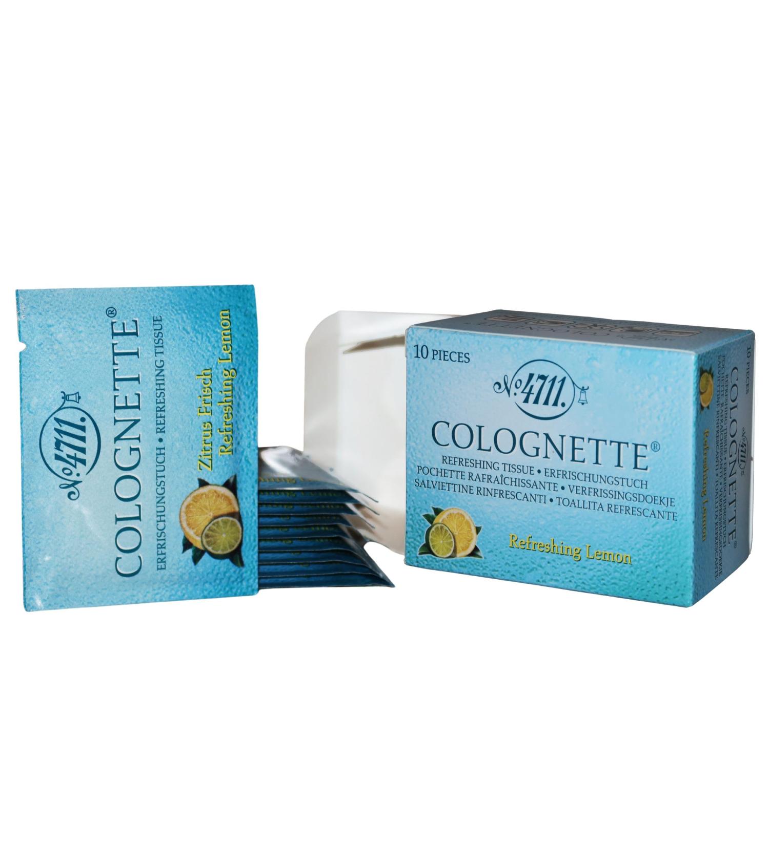Muelhens 4711 Colognette Eau de Cologne Perfumed Tissue for Women and Men 10 Count - Buy Online on GoSupps.com