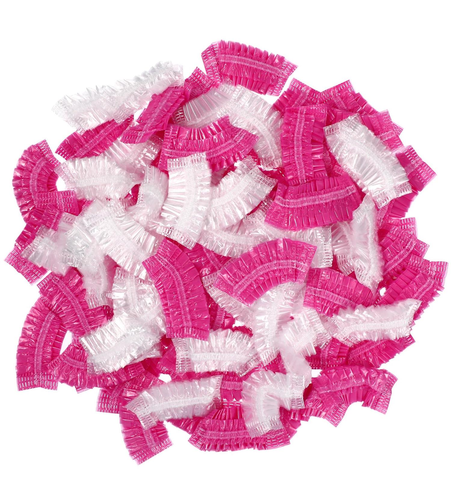 Hohopeti Lot de 200 Cache-Oreilles Jetables Protections Auditives Transparentes et Roses Bande lastique Adapt es pour Bain Teinture Capillaire et Soins en Salon de Coiffure - Buy Online on GoSupps.com